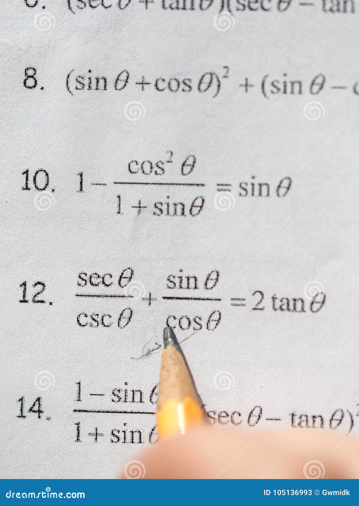 math and algebra homework preparation