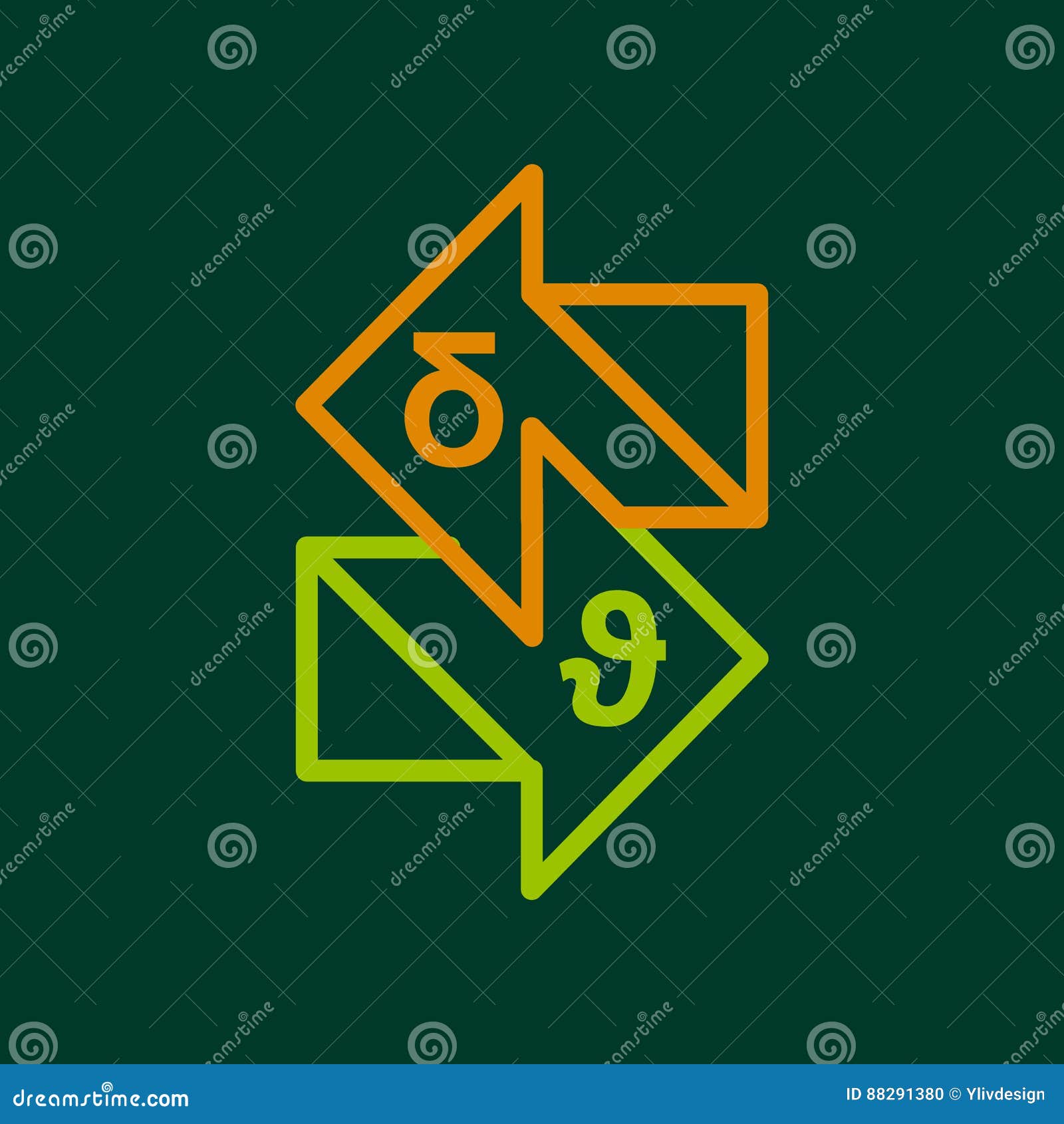 studying language icon, outline style