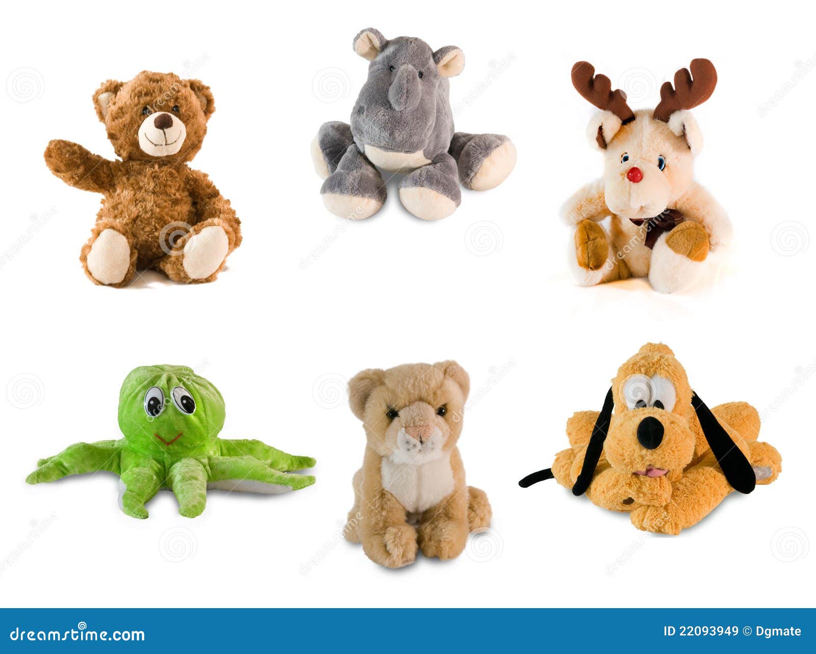 stuff toy collage