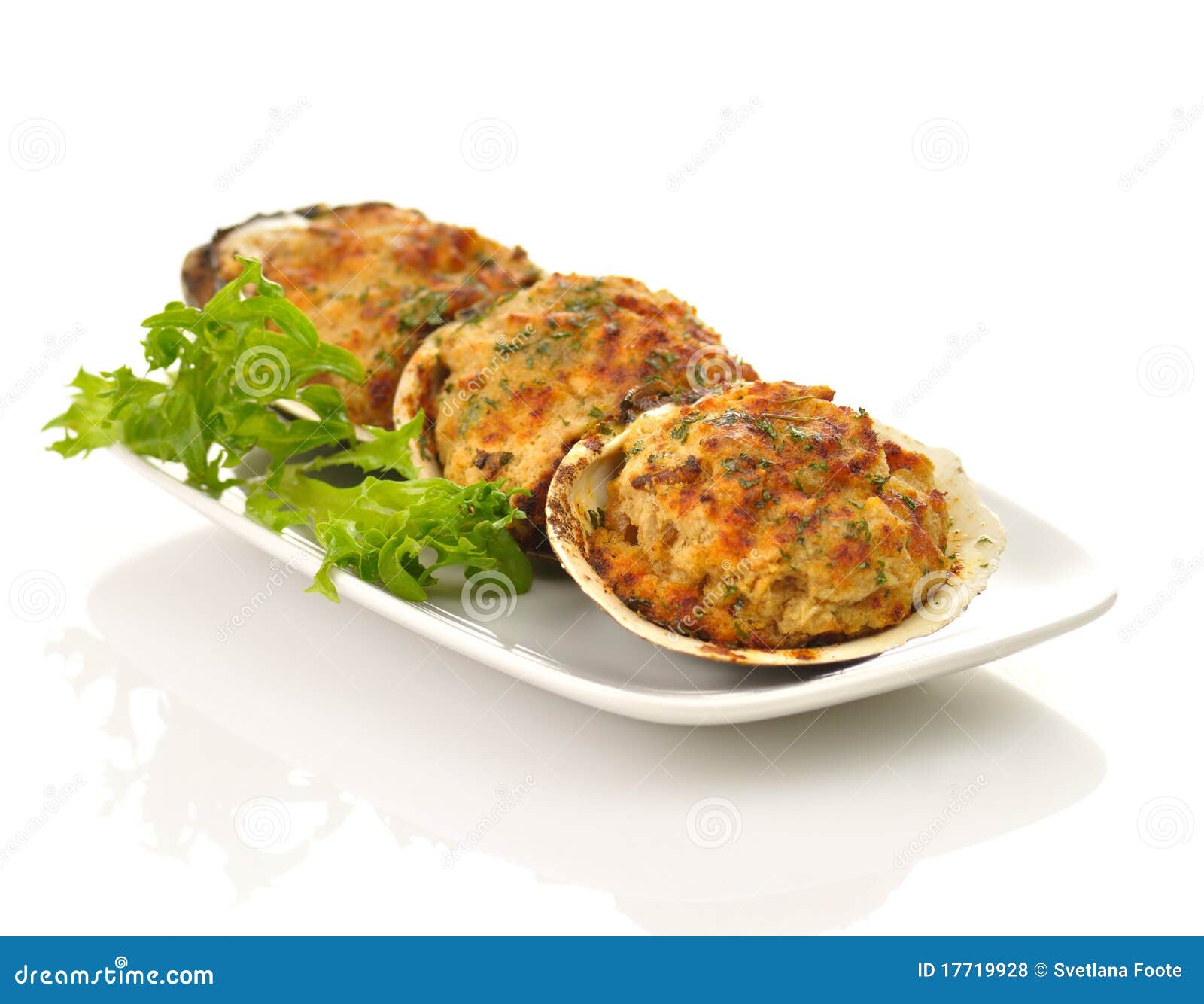 Stuffed clams stock photo. Image of salad, multiple, hunger 17719928