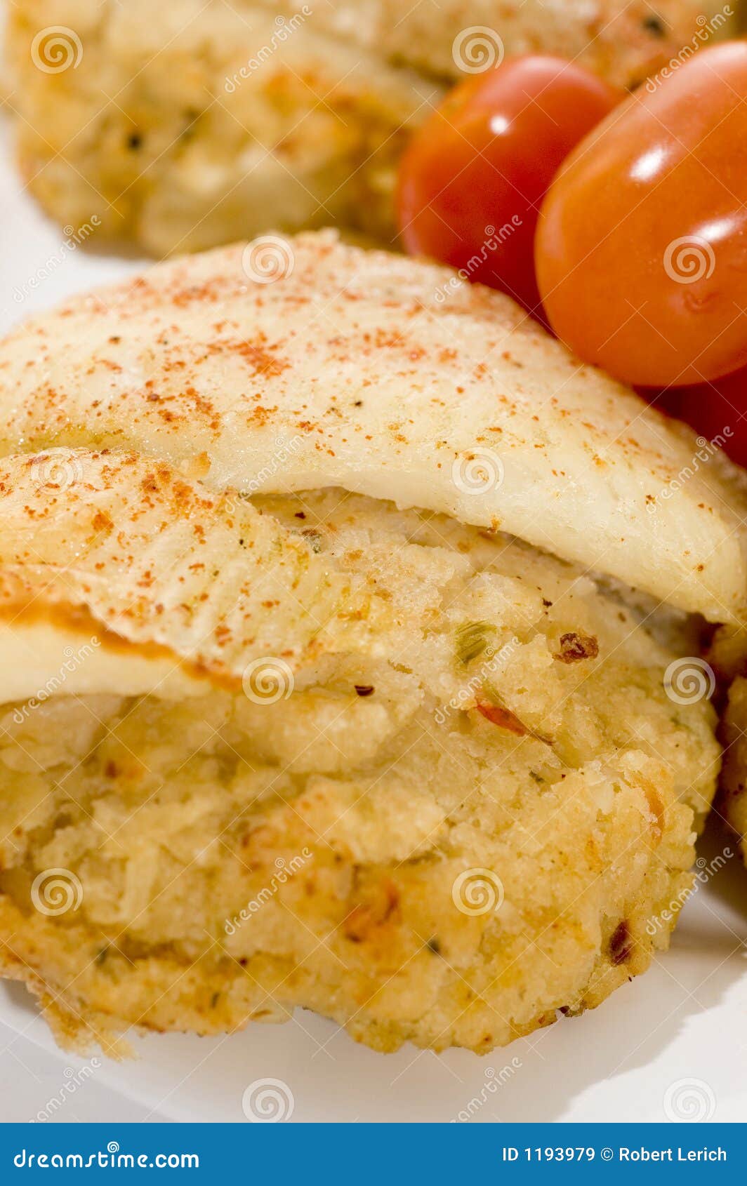 Stuffed fillet of sole stock image. Image of tomato, tomatoes 1193979
