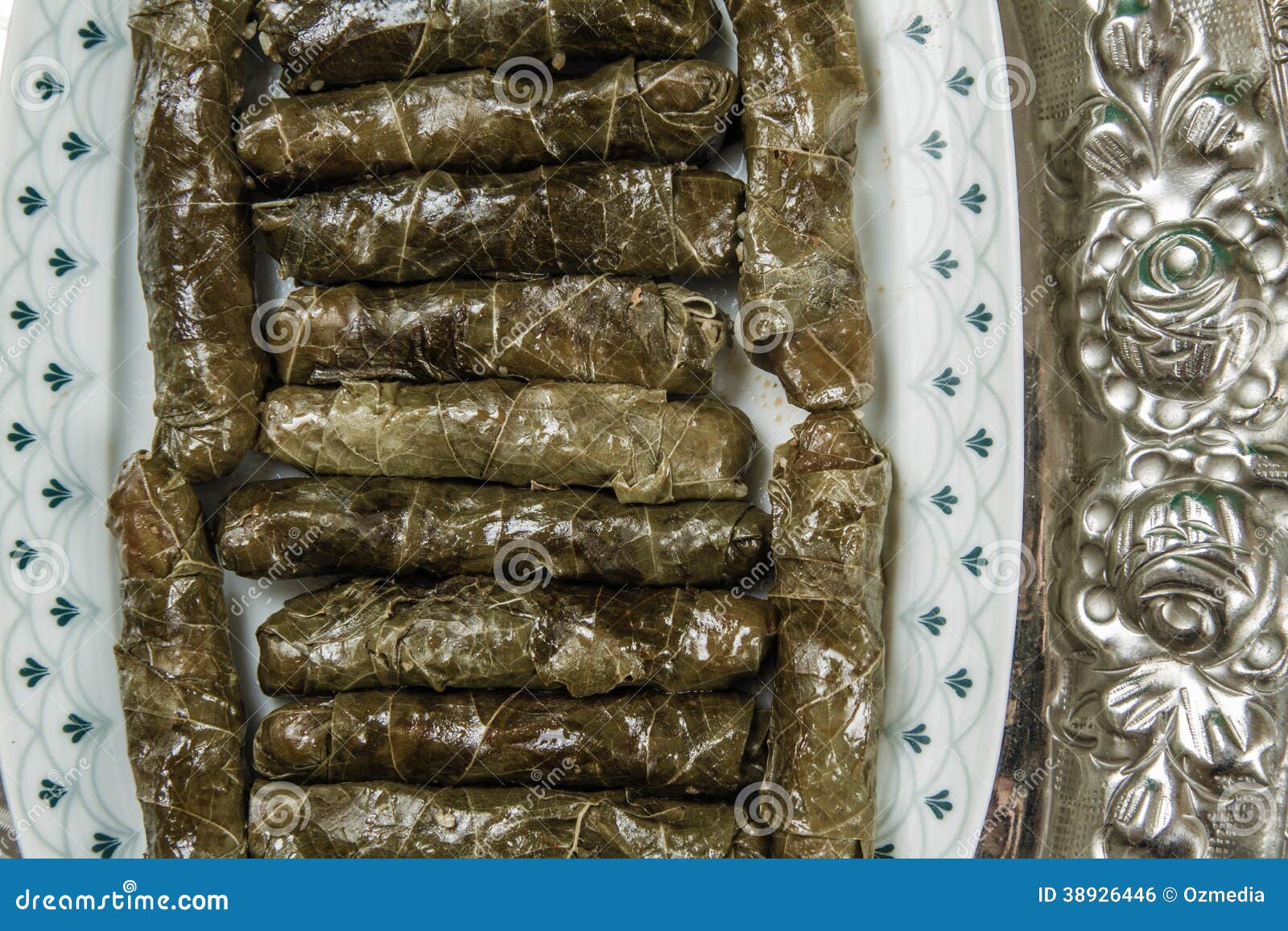 Stuffed Grape Leaves stock photo. Image of homemade, appetizer 38926446