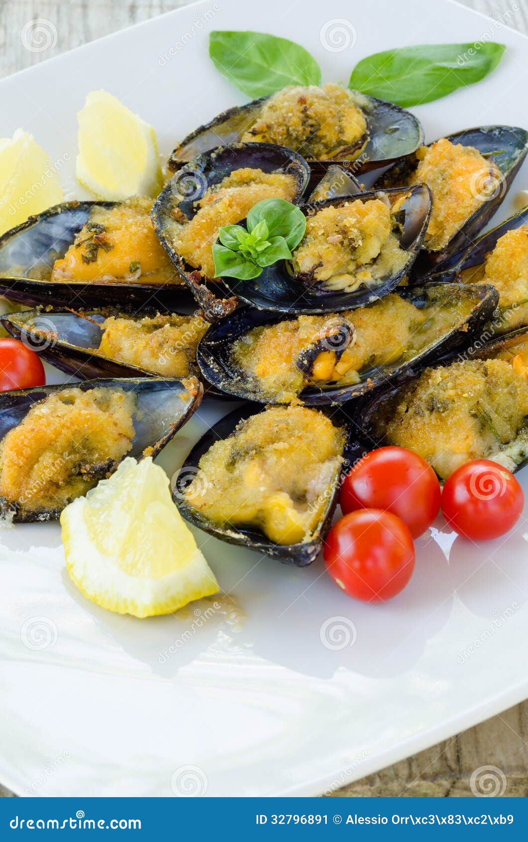 Stuffed Mussels stock image. Image of shell, chef, food 32796891