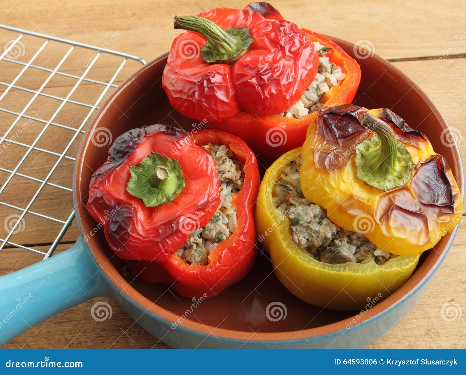 Stuffed peppers stock photo. Image of poultry, bell, sweet 64593006