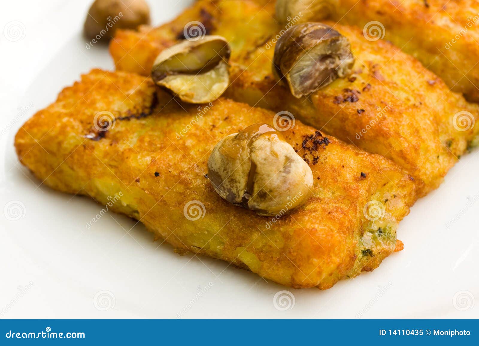 Stuffed Potato Croquettes, with Cheese,and Chestnu Stock Image Image