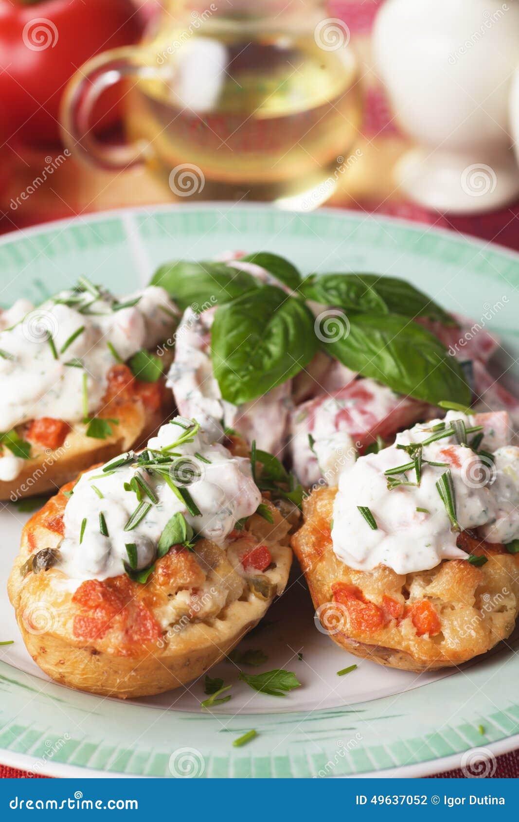 Stuffed potato stock photo. Image of cheese, melted, roasted 49637052