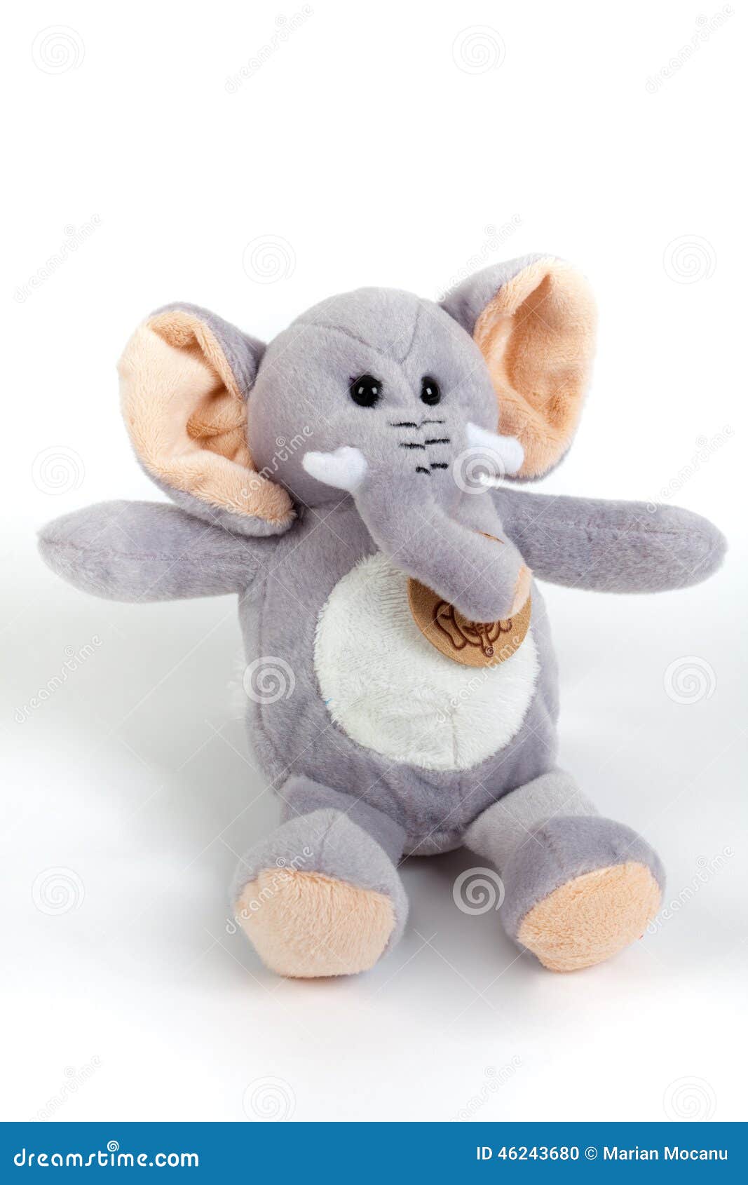 Stuffed toy elephant stock photo. Image of infancy, friend 46243680