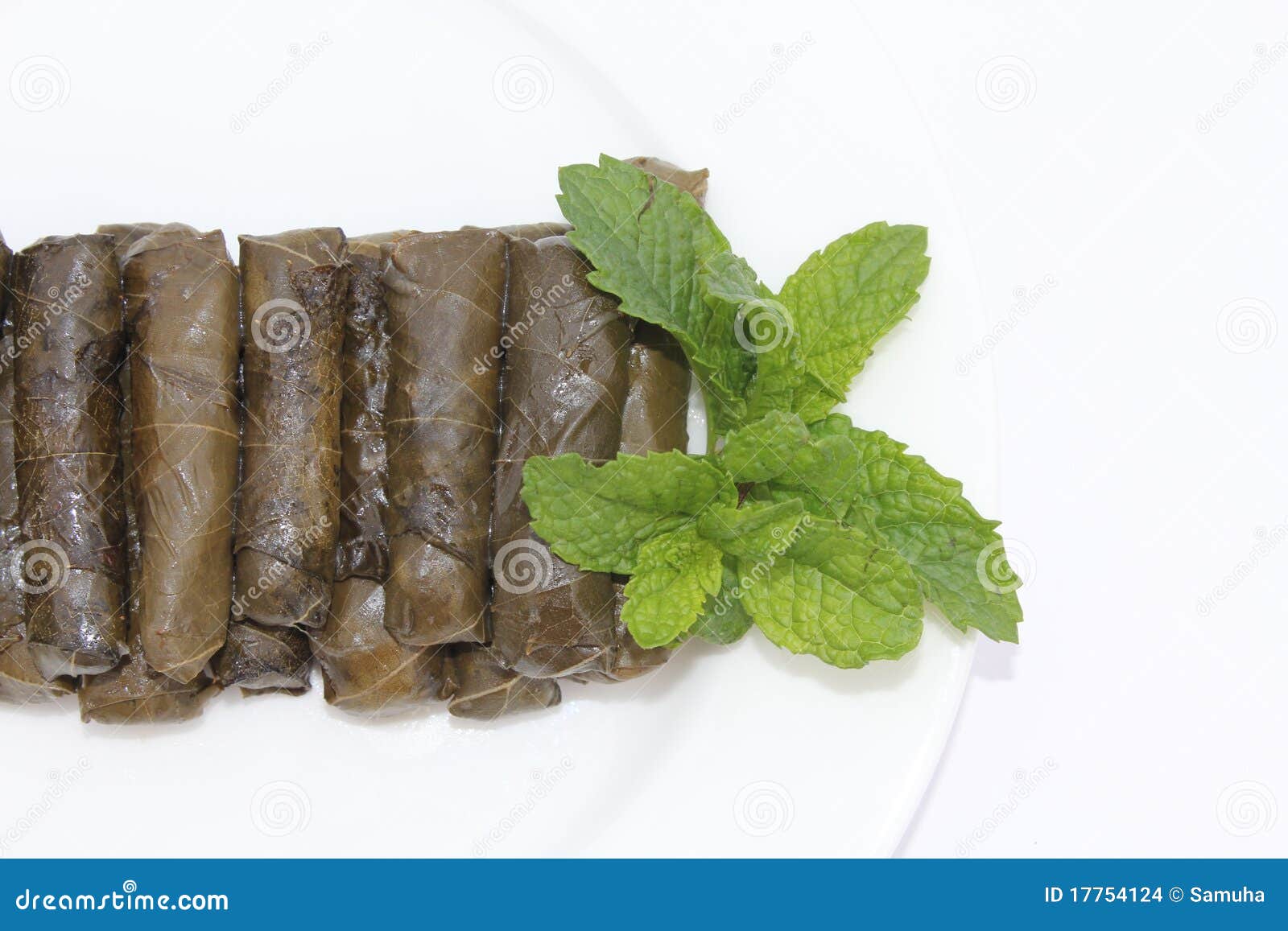 Stuffed Vine Leaves stock photo. Image of dolmades, cooked 17754124