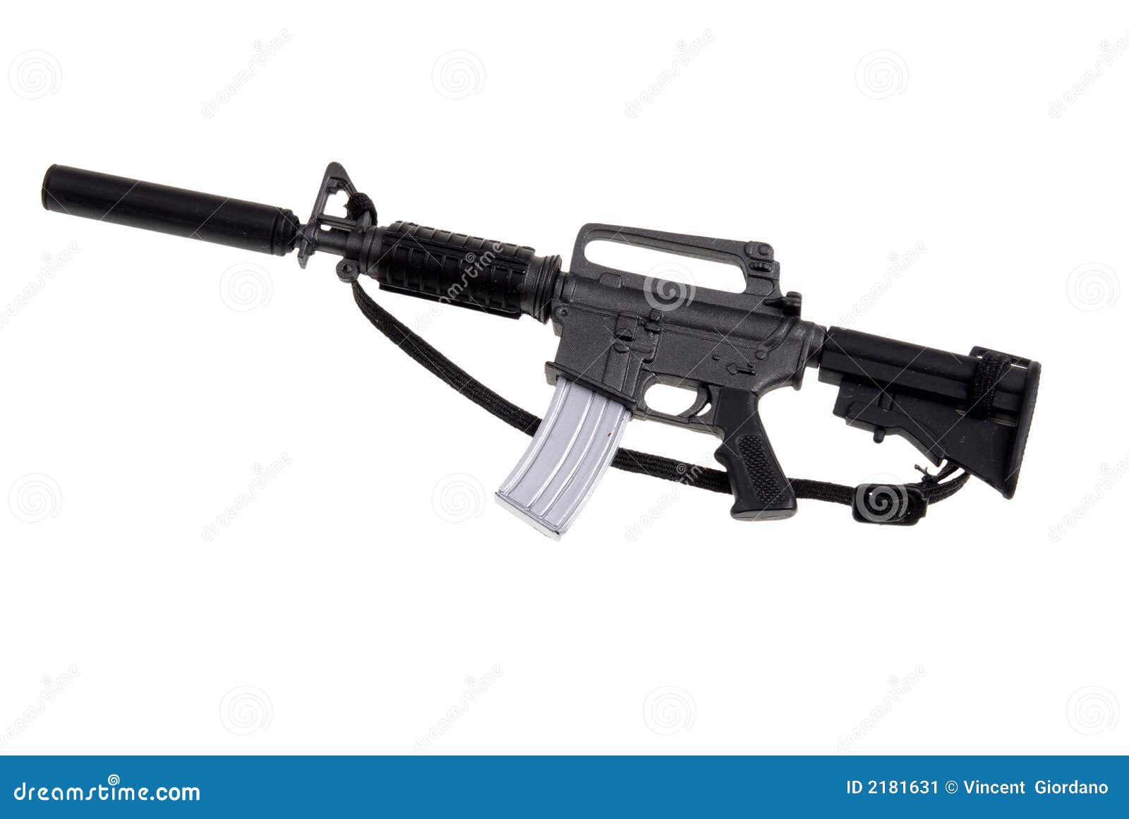 zonlicht Universeel Uitvoerbaar Stuk Speelgoed M-16 Machinegeweer Stock Afbeelding - Image of machine,  oorlog: 2181631