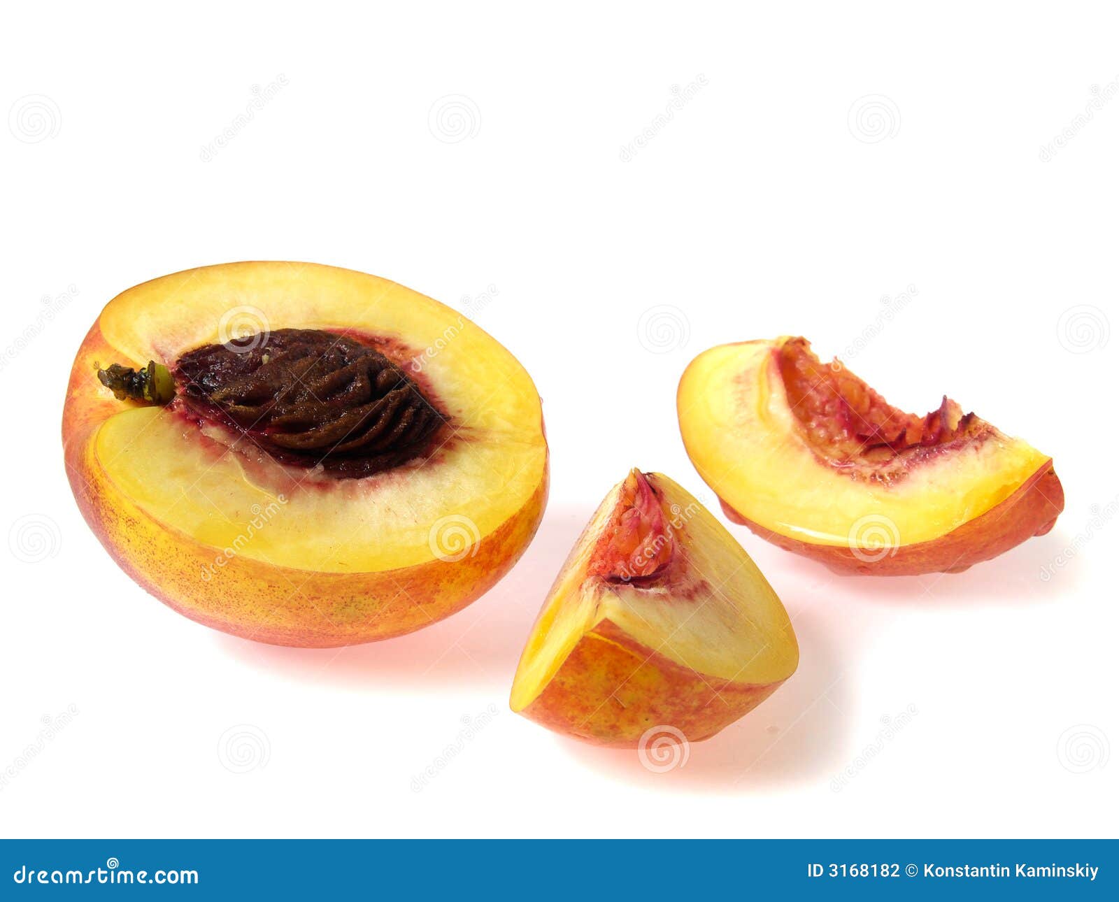 Stukken van nectarine stock foto. Image of verfrissing 3168182