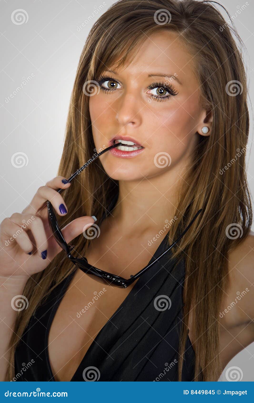 Stunning Brown Haired Teen Stock Image Image Of Brun