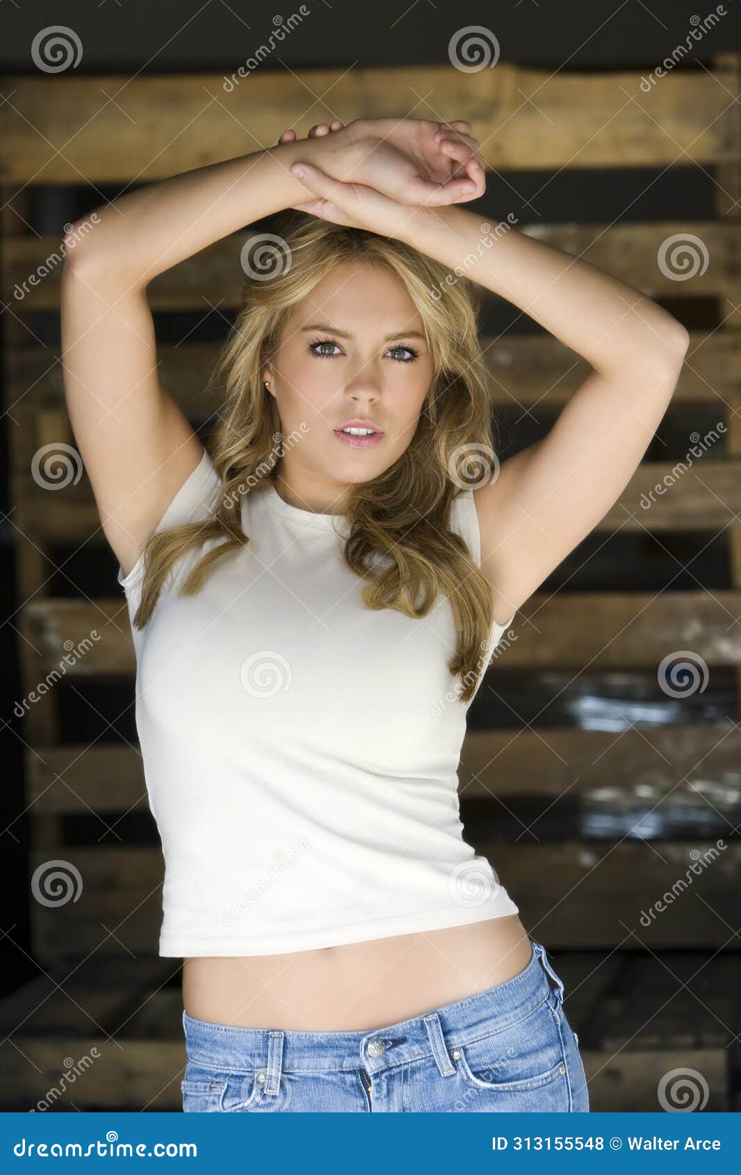 Woodland Elegance: Brunette Beauty Gracefully Unveils Curves in Natural