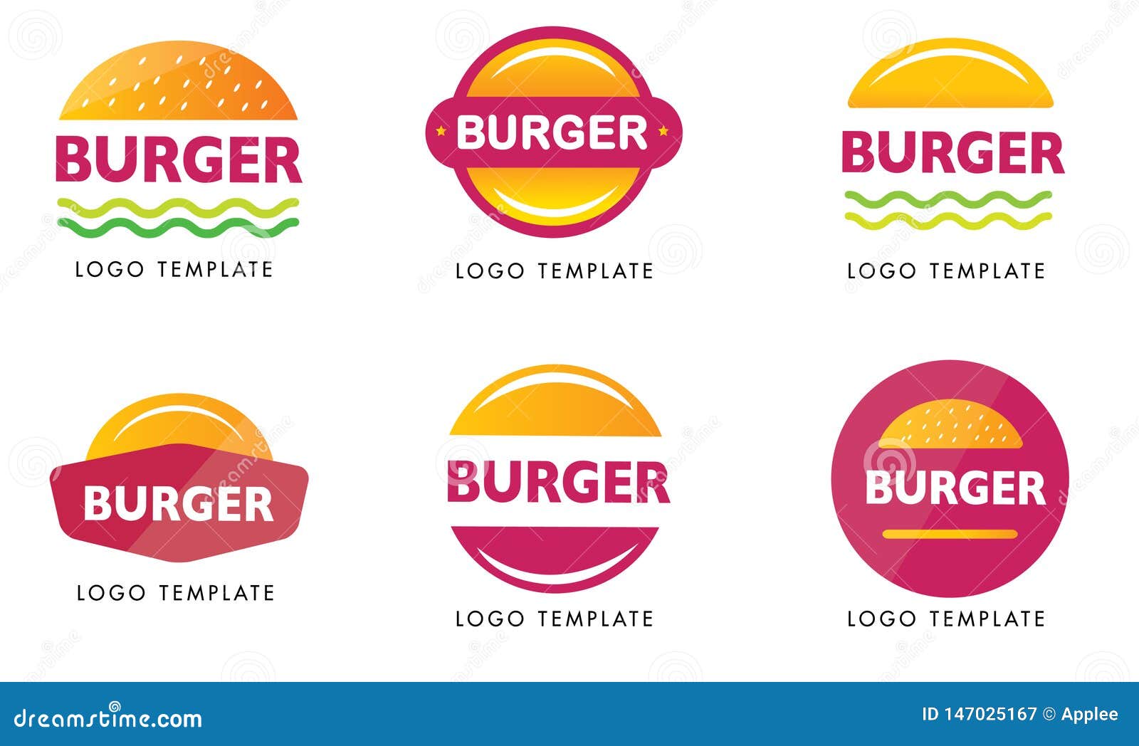 stunning burger logos template ready to use