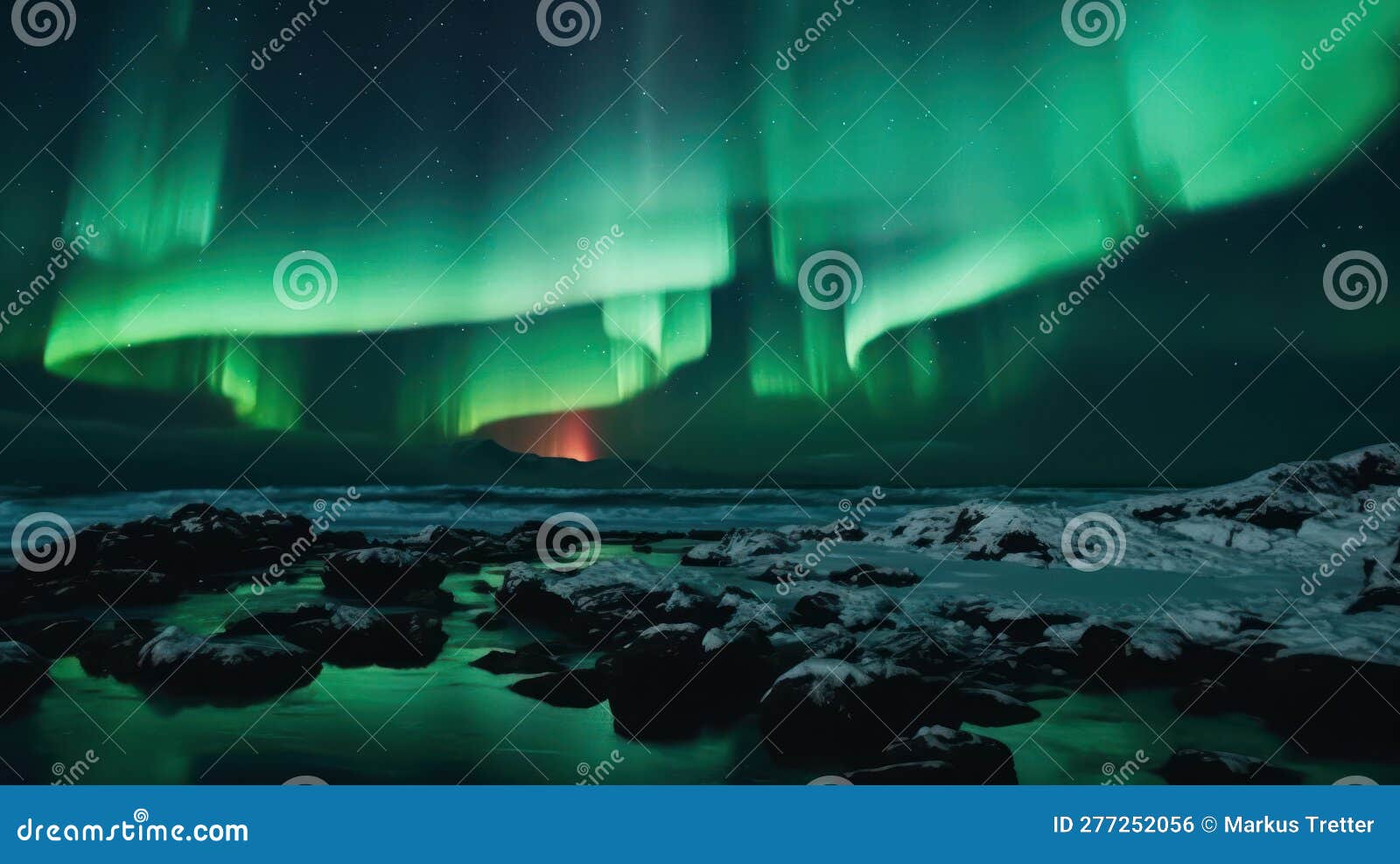 The Stunning Dance of the Aurora Borealis with Dazzling Colors Filling 
