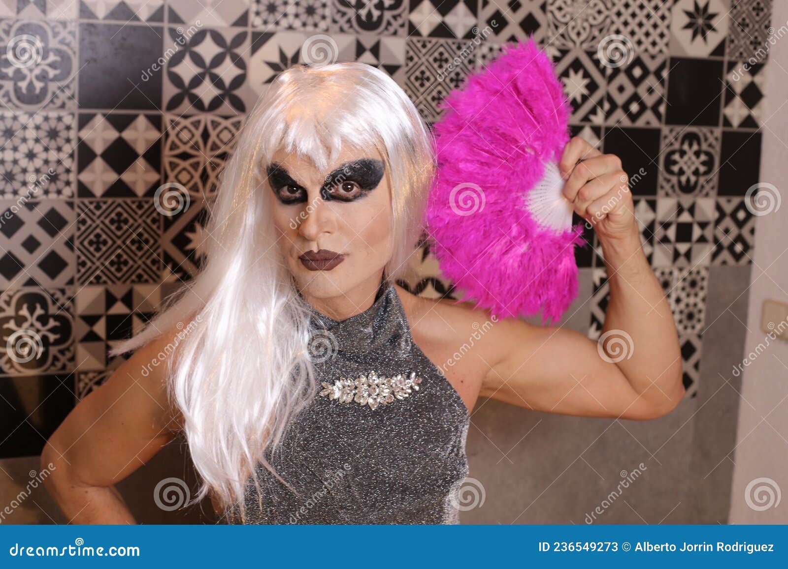 Stunning Drag Queen Close Up Stock Image Image of beautiful