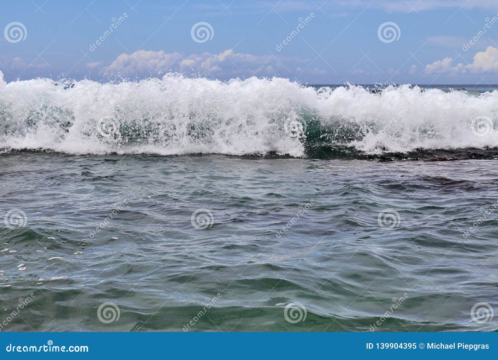 Stunning Indian Ocean Waves At The Beaches On The Paradise Island