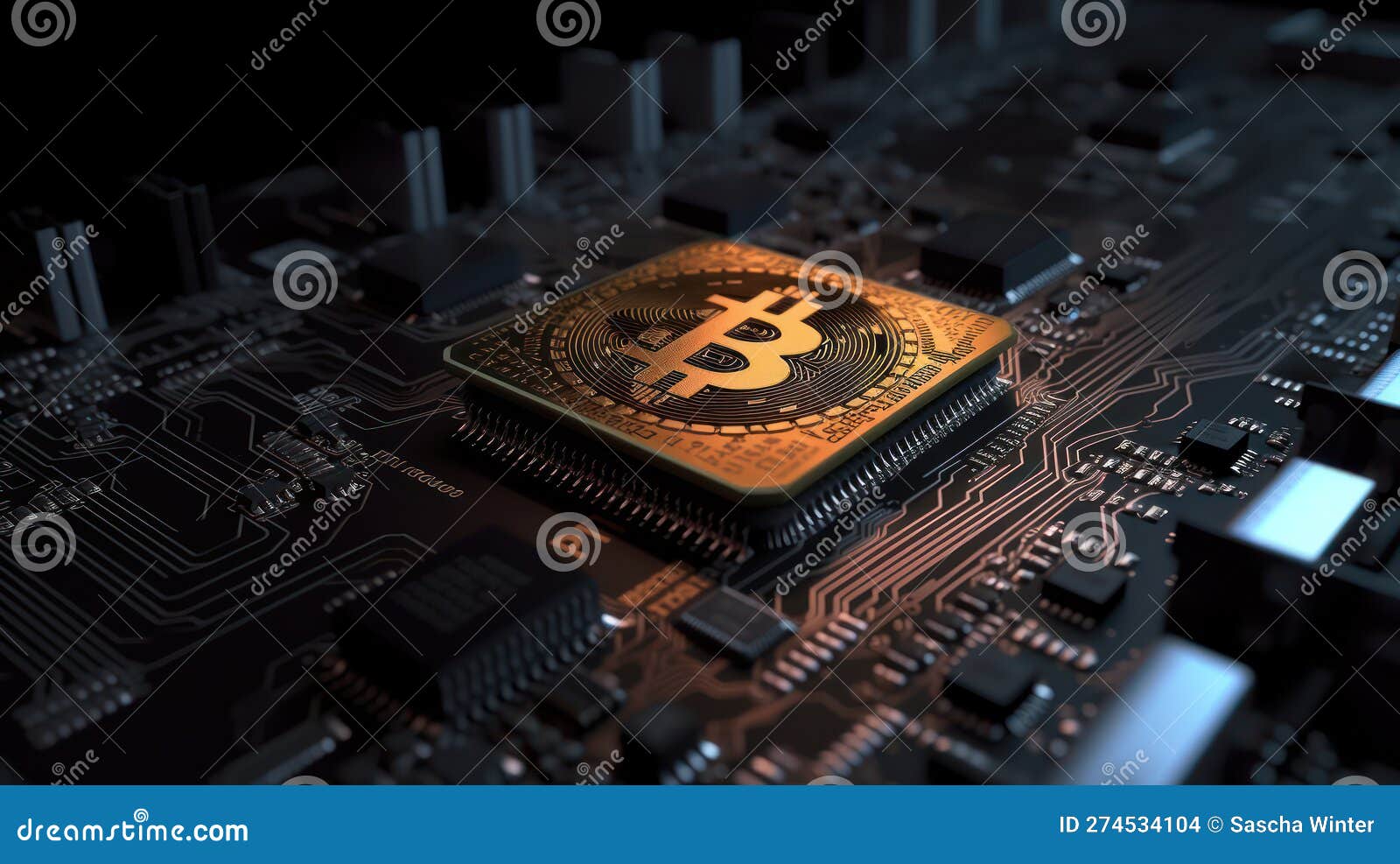 Bitcoin Mining on Motherboard: High-Detail CPU Shot in 8K Stock  Illustration - Illustration of future, processing: 274534104