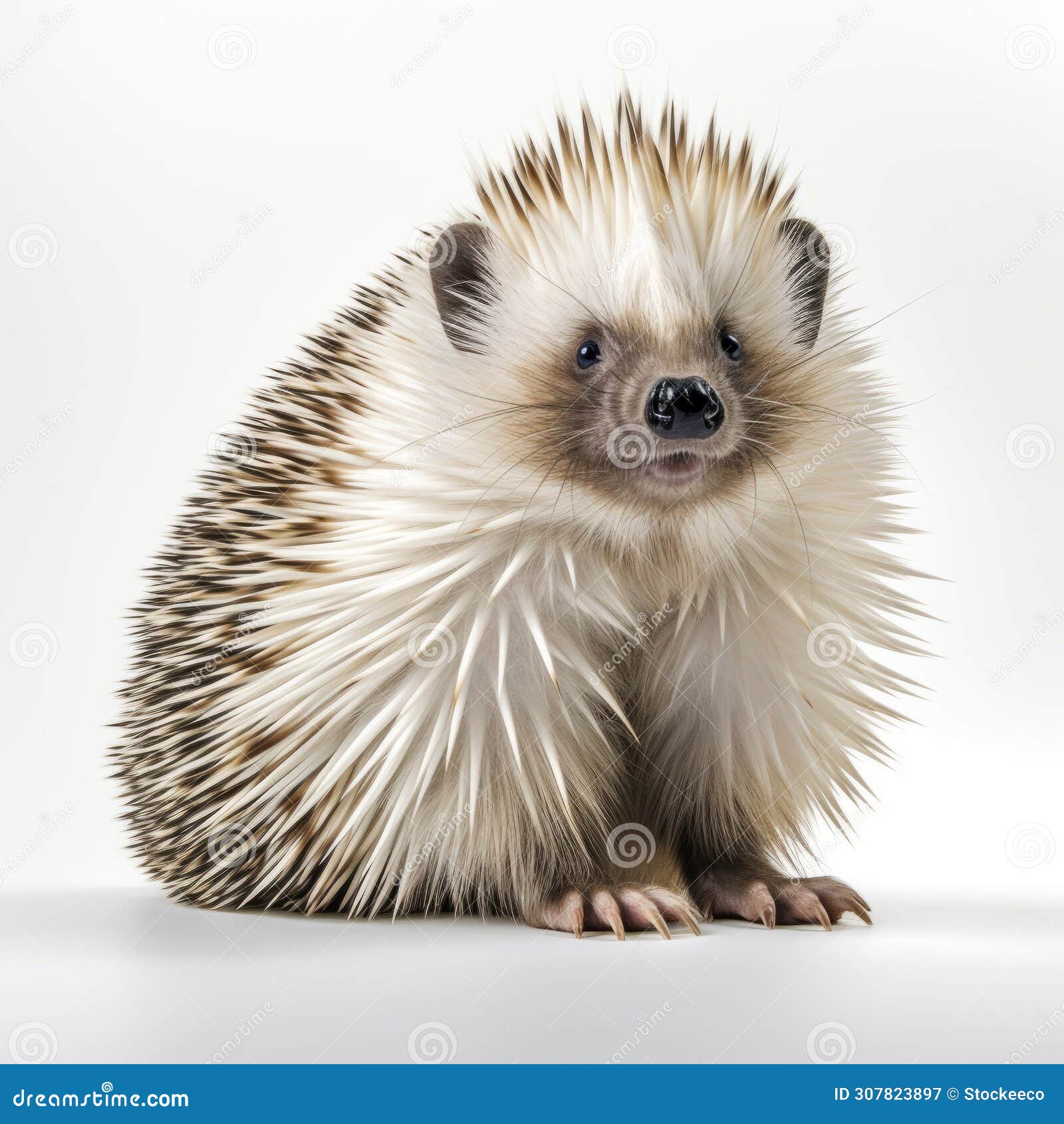 stunning national geographic-style photo of a spiky porcupine