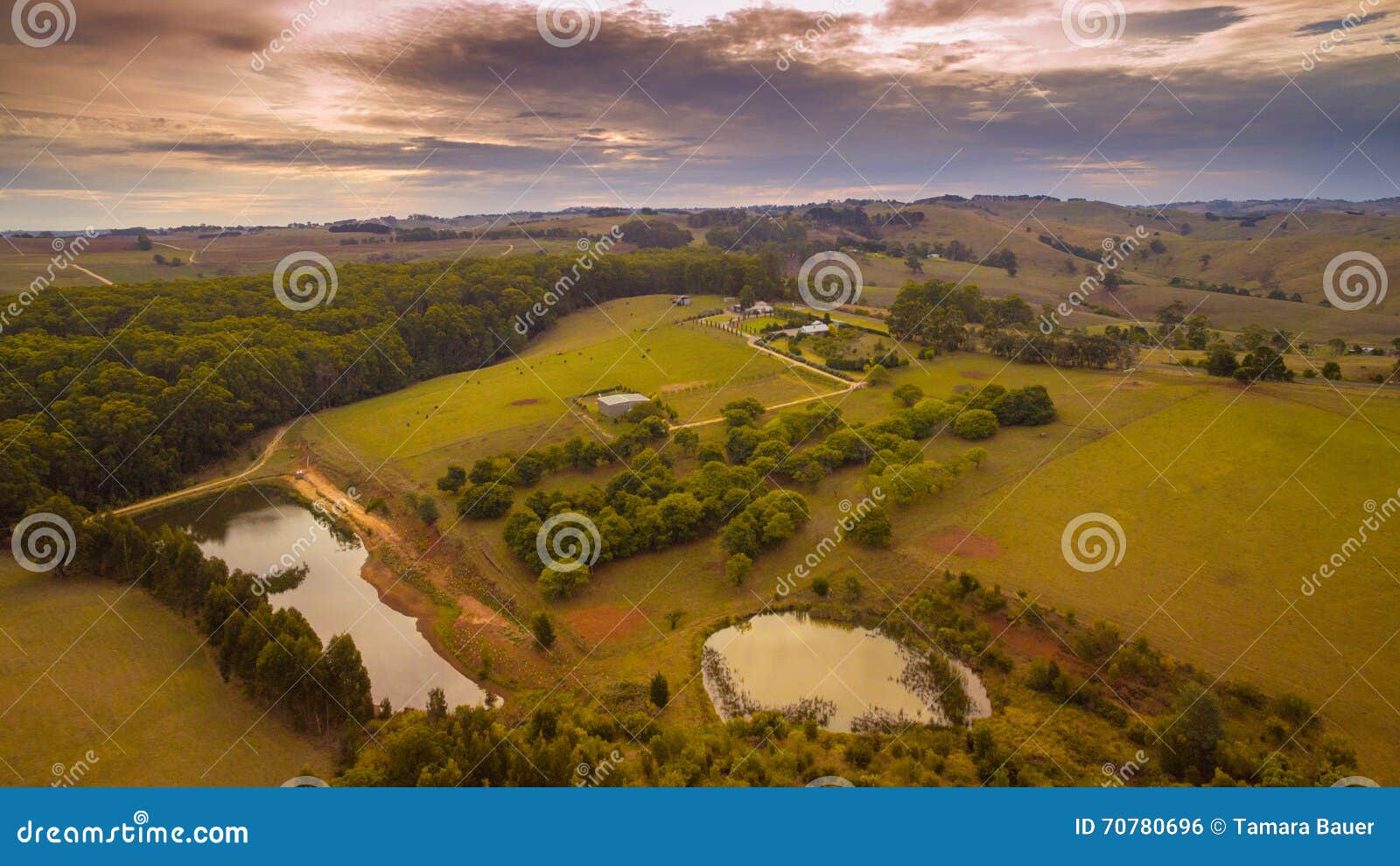 stunning rural farmland, australia