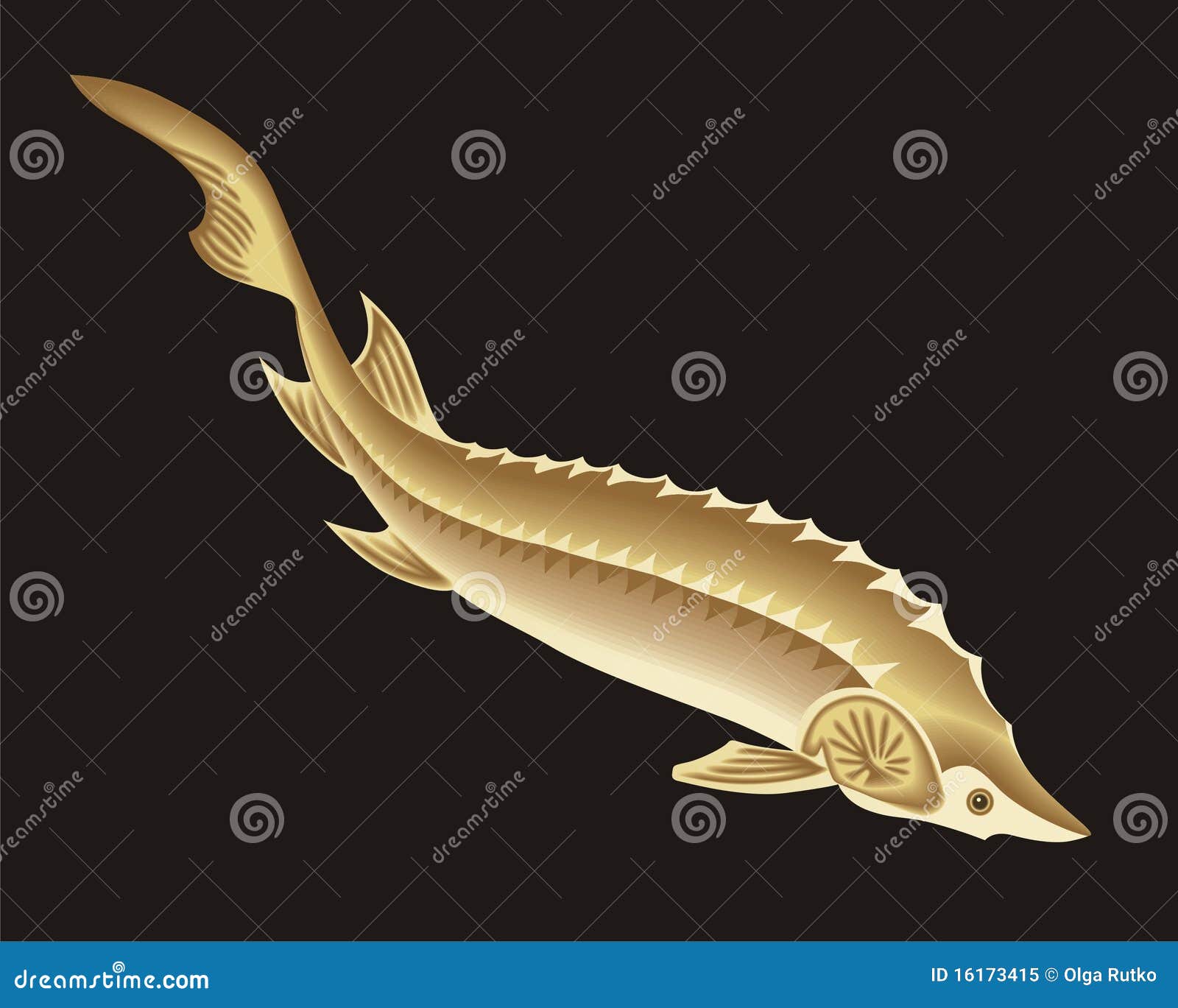 Sturgeon Cartoon Vector | CartoonDealer.com #16173415