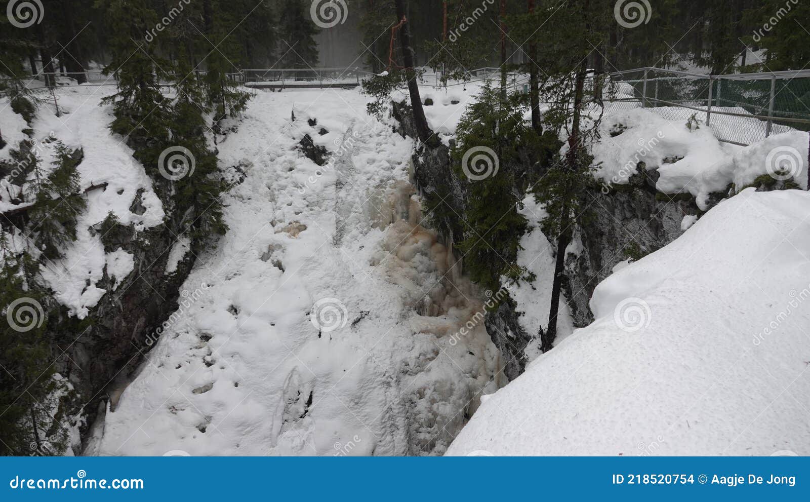 styggforsen nature reserve near boda in dalarna in sweden