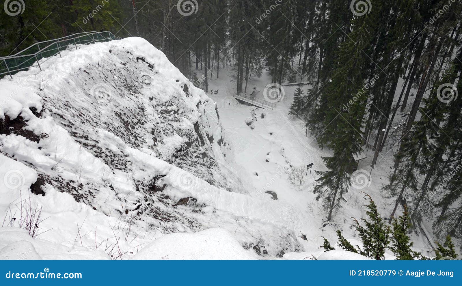 styggforsen nature reserve near boda in dalarna in sweden