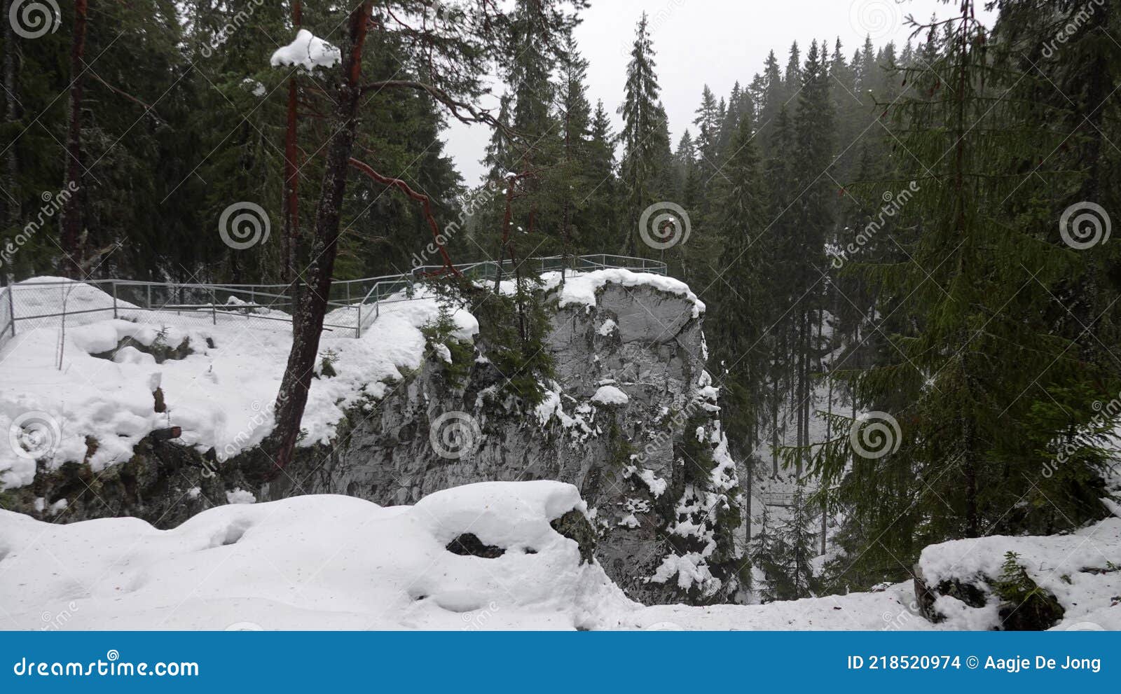 styggforsen nature reserve near boda in dalarna in sweden