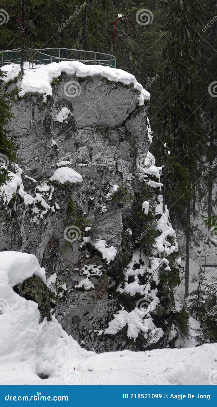 styggforsen nature reserve near boda in dalarna in sweden