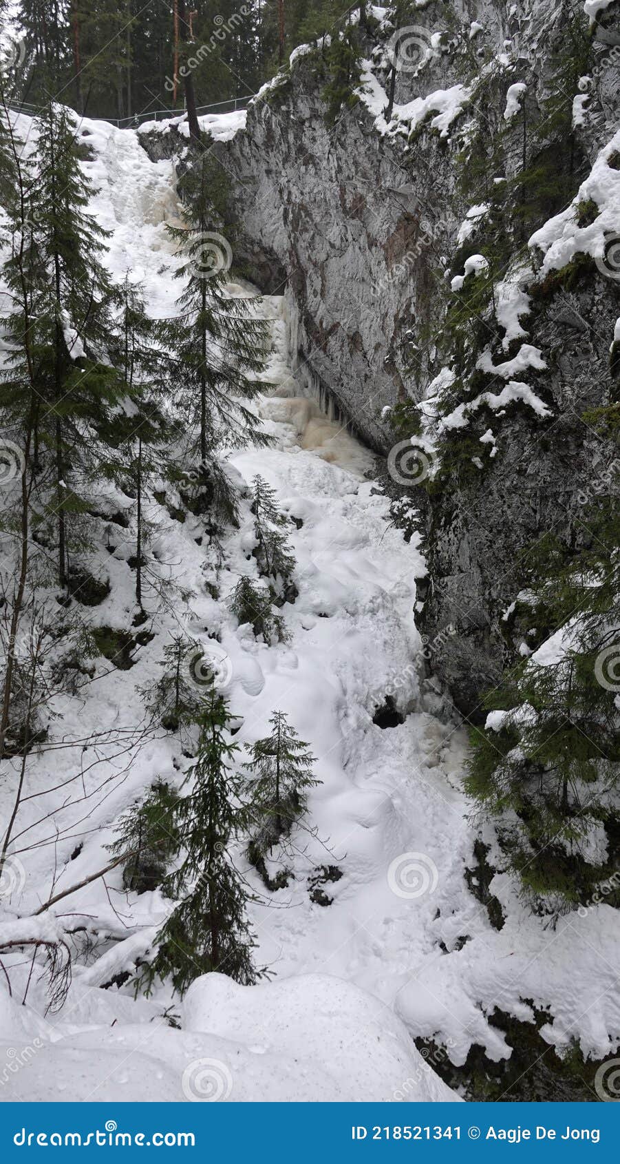 styggforsen nature reserve near boda in dalarna in sweden