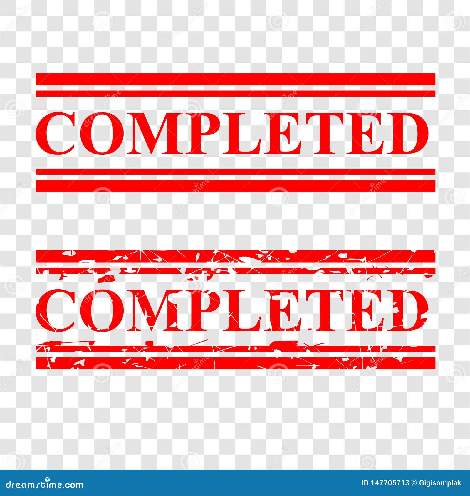 Completed Stamp No Background