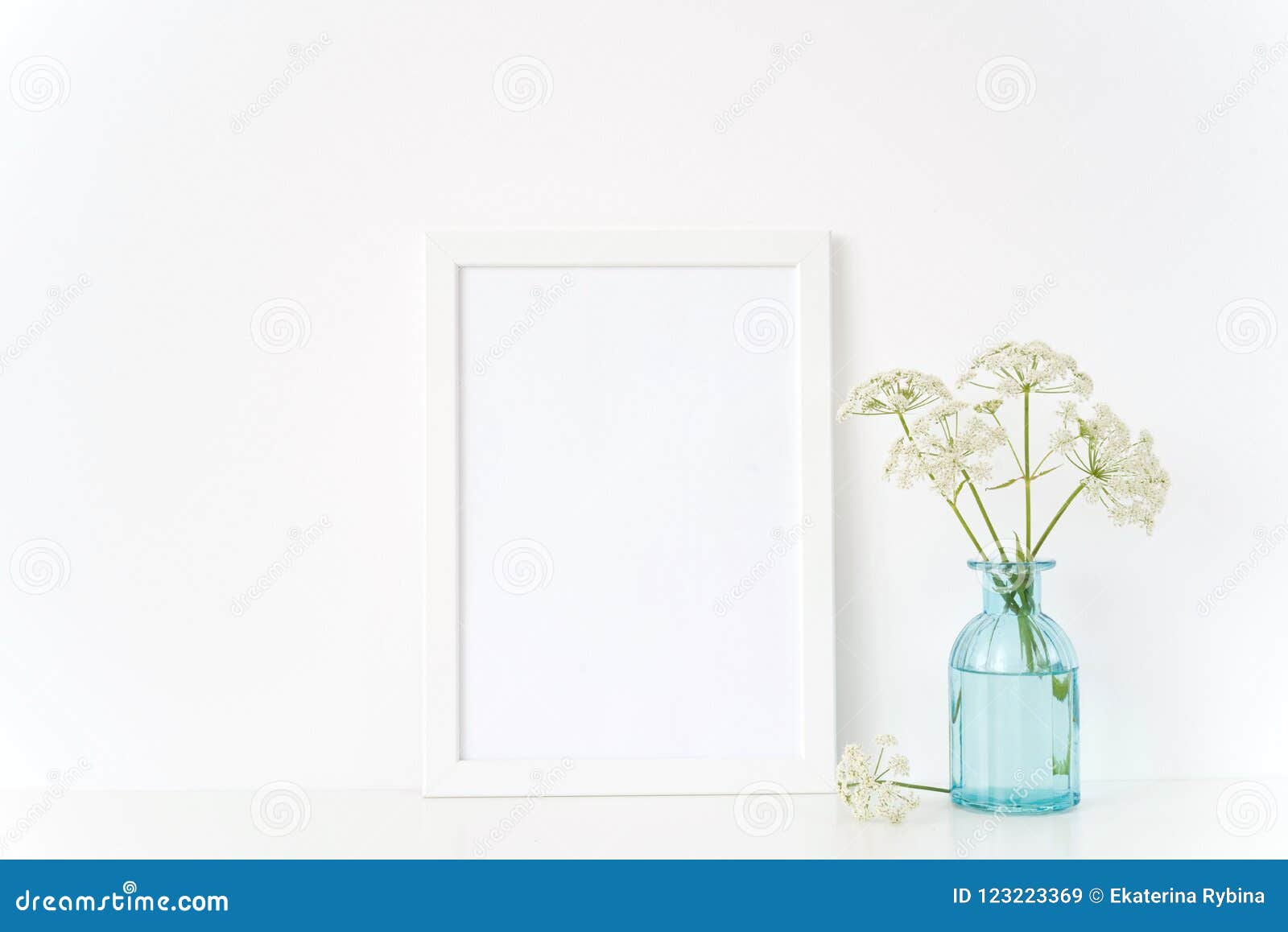 Download Summer White Portrait A4 Frame Mock Up With A Wild Host In ...