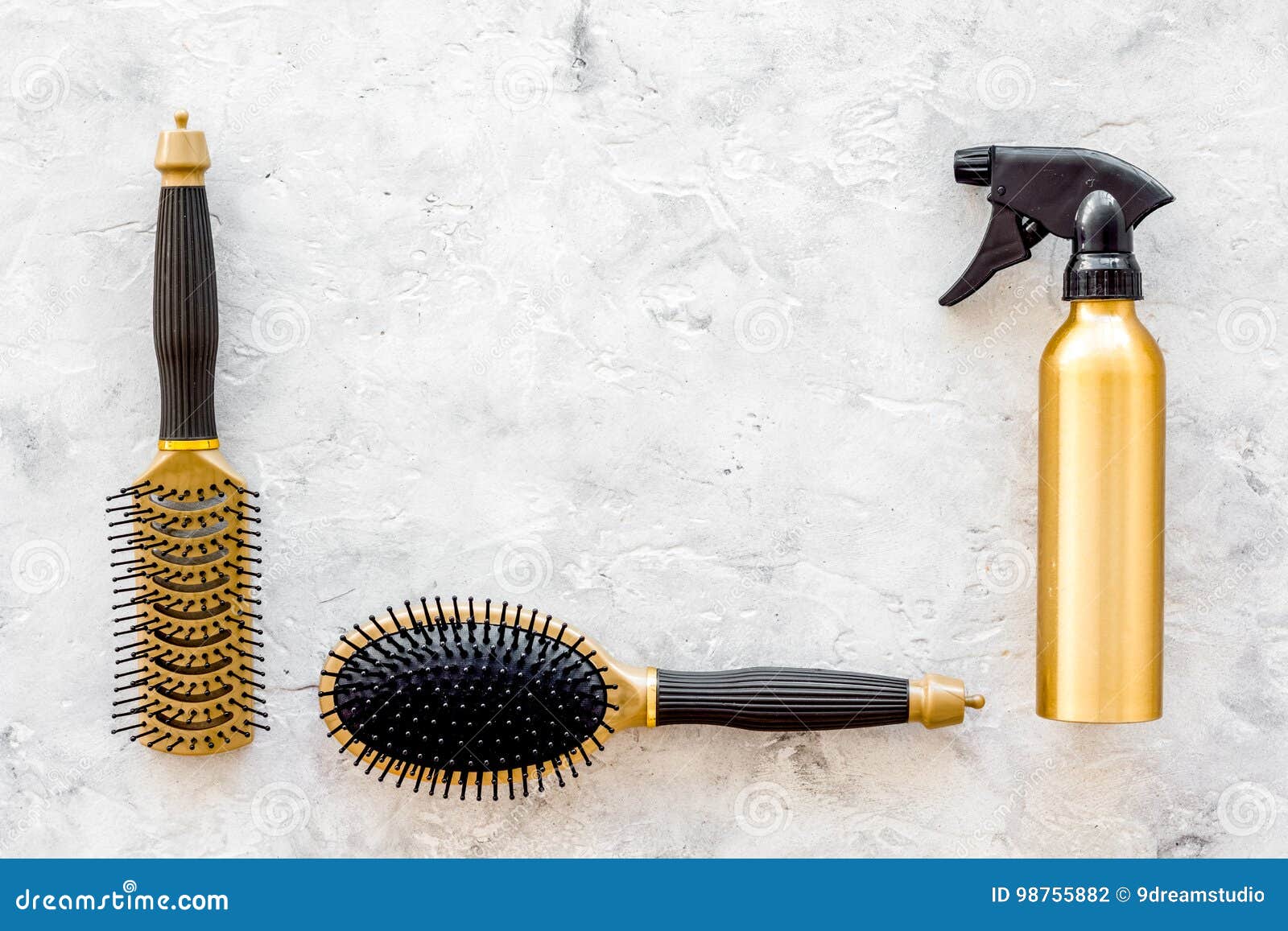Download Styling Hair Instruments With Combs And Brushes In ...