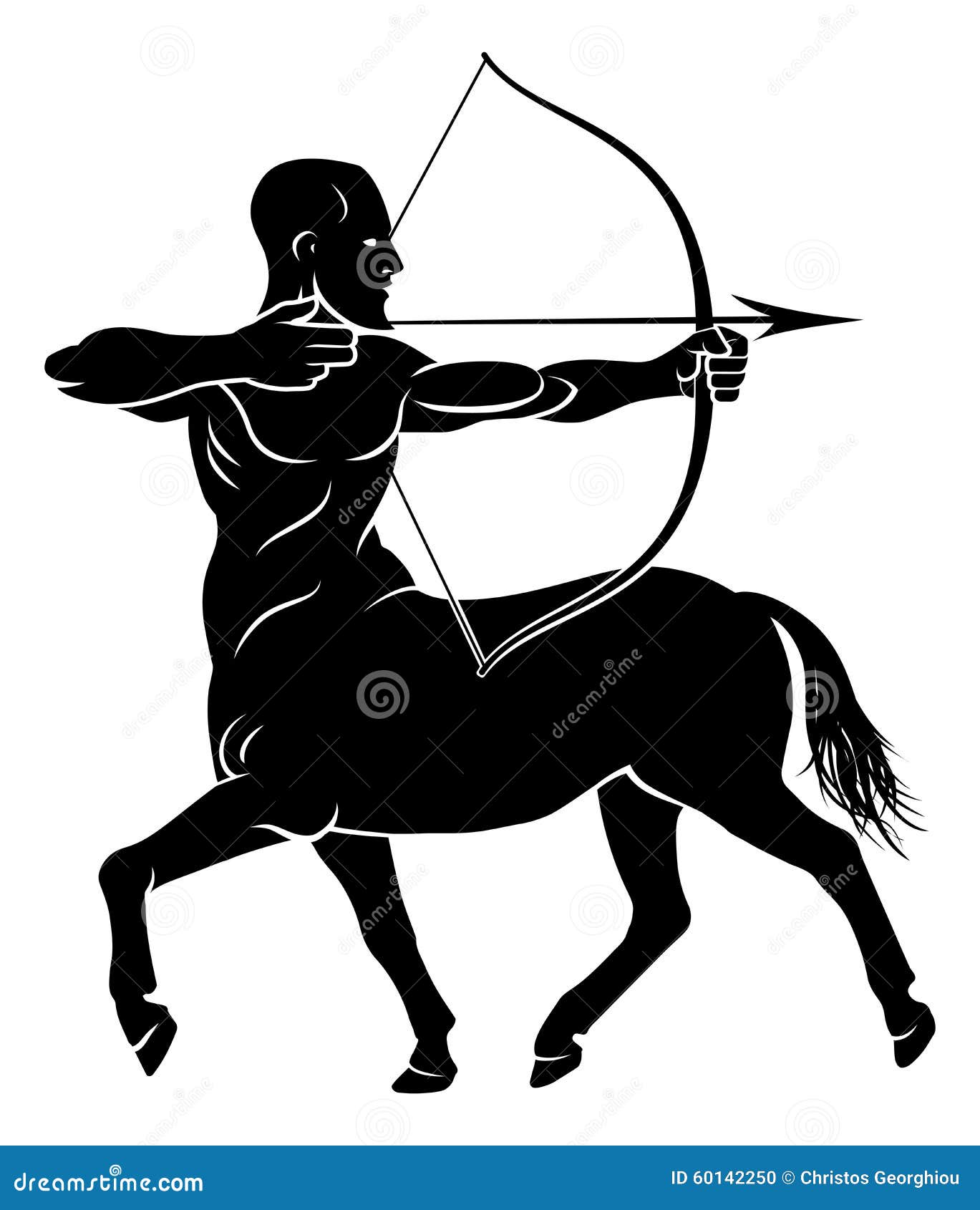 stylised centaur archer