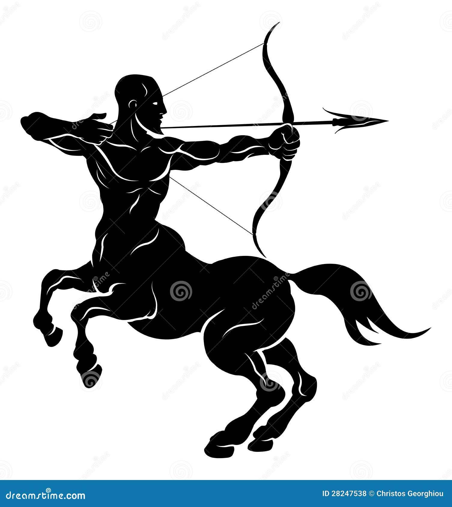 stylised centaur archer 