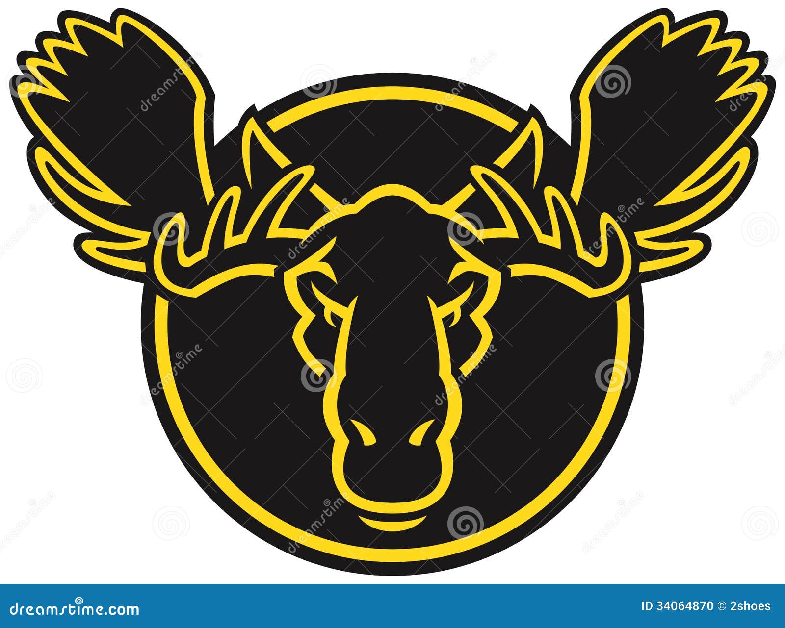 stylised moose head logo