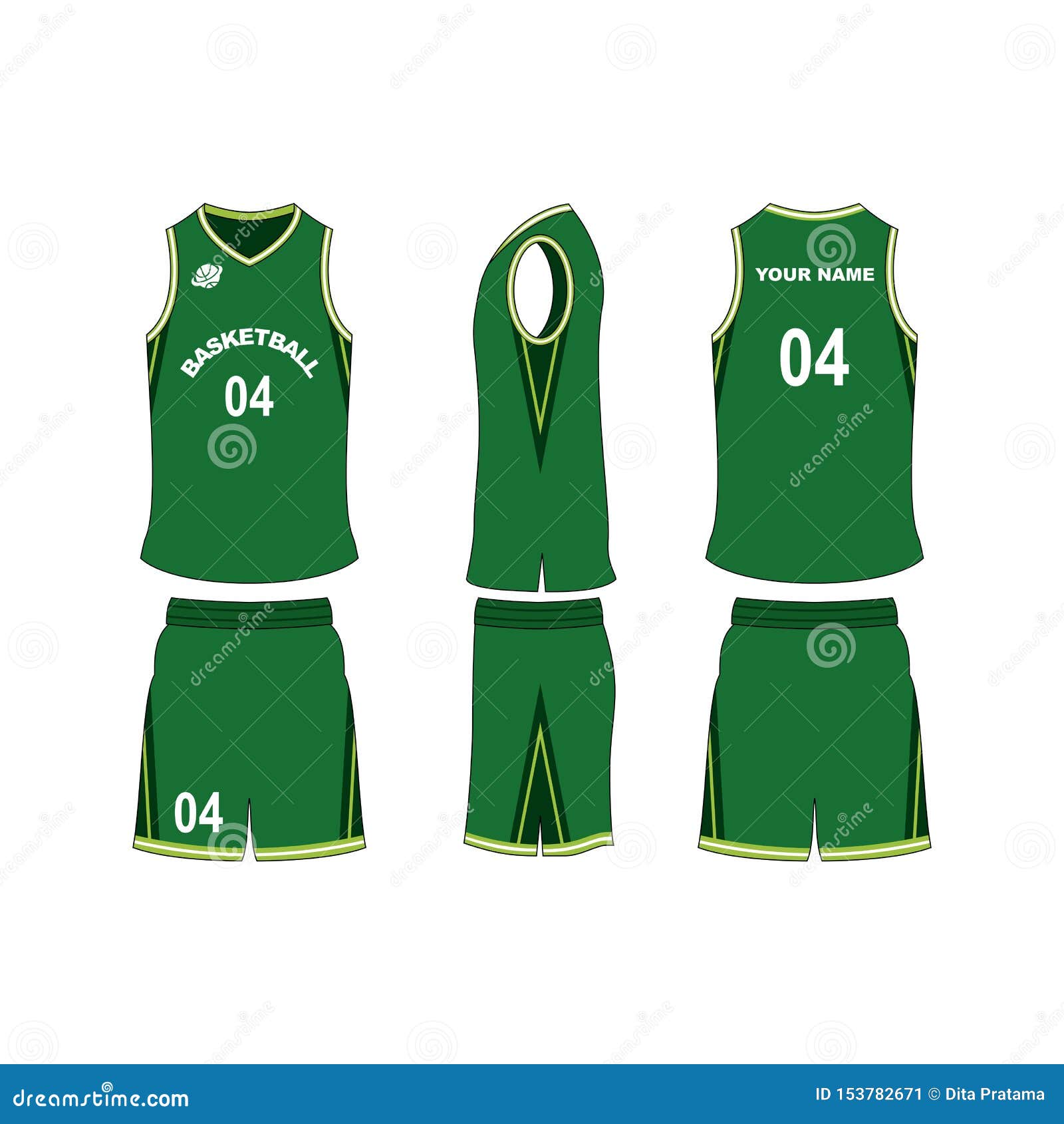 Download Basketball Jersey Set Template Collection. Stock ...
