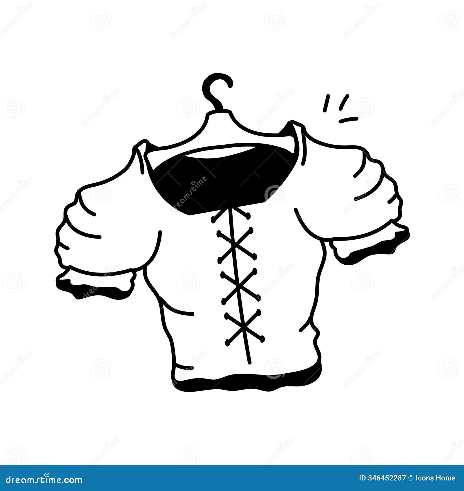 stylish beige top with a lace up front 