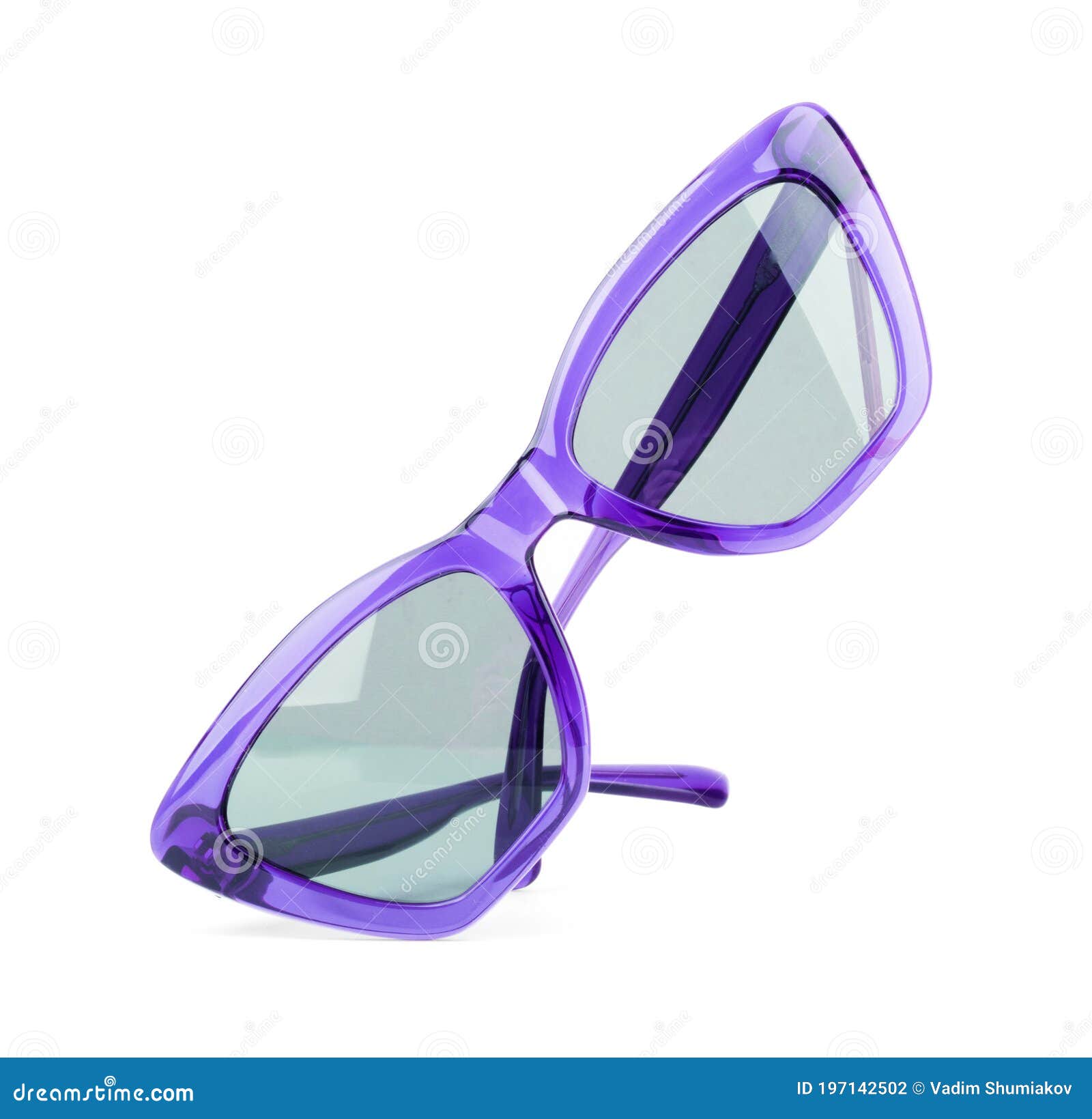 stylish black sunglasses  on white background