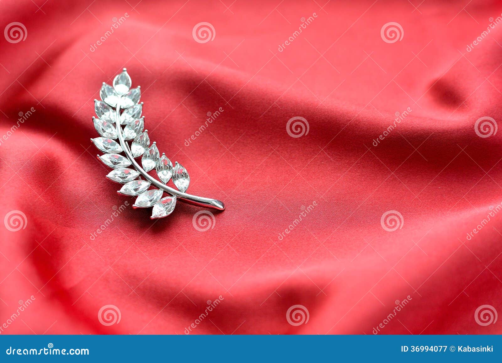 Stylish Brooch on Silk Background Stock Image Image of brooch, style