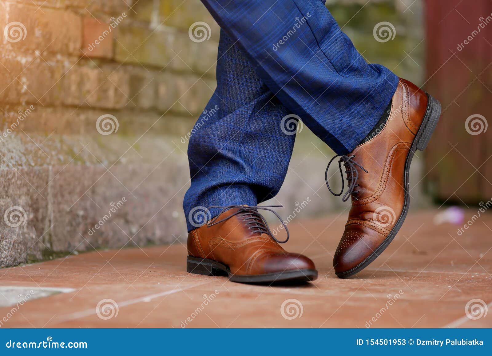 Stylish Brown Men& X27;s Shoes Close-up Stock Image - Image of mens ...