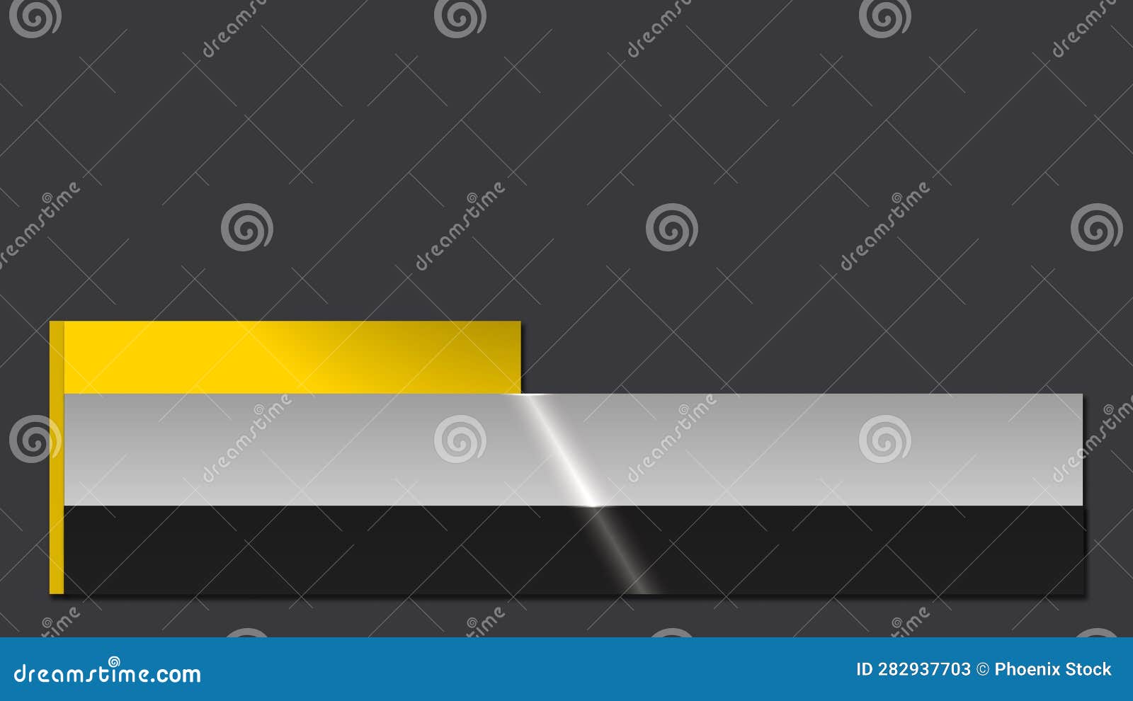 Stylish Cable Tv News Channel Lower Third Stock Illustration