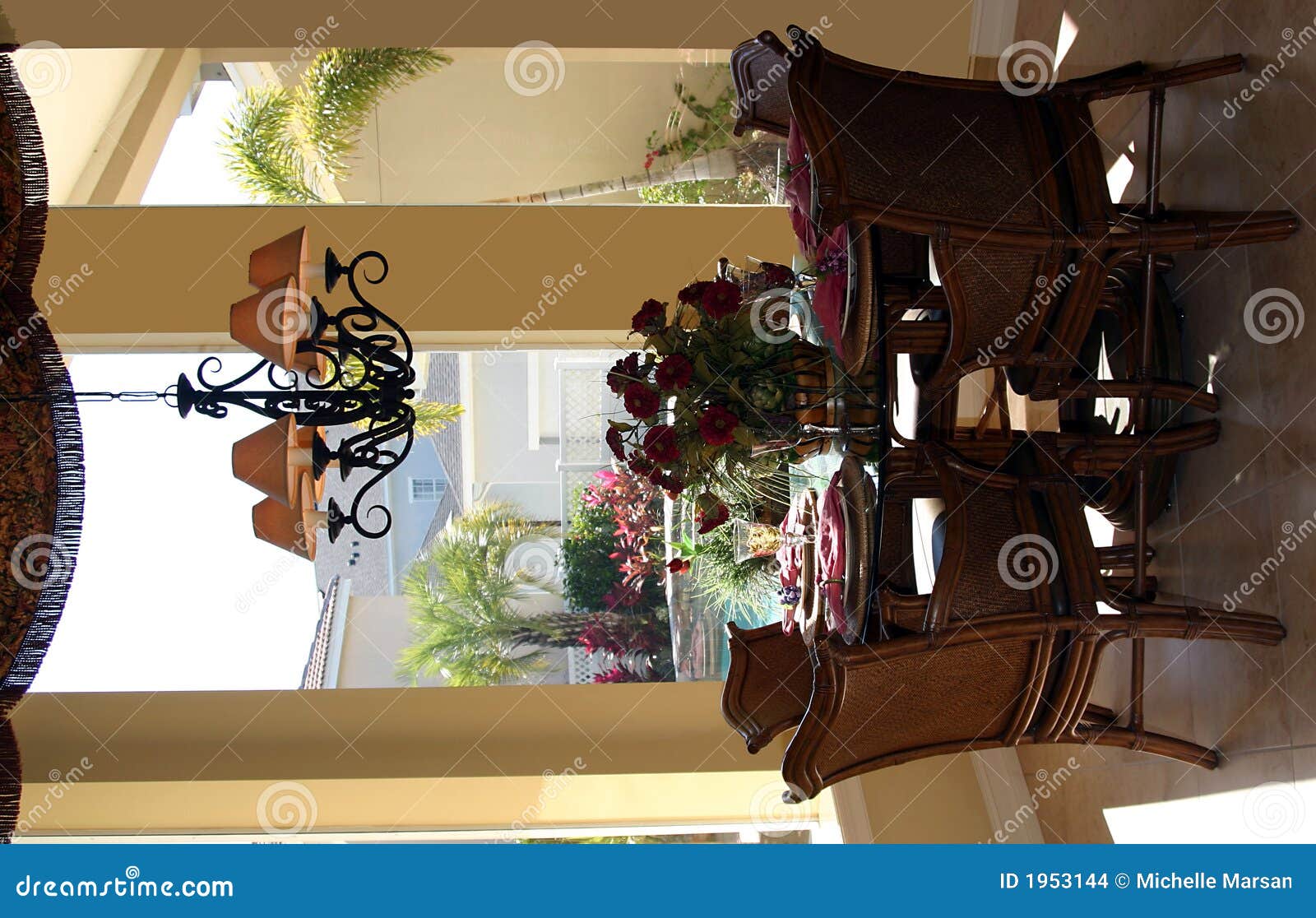 Stylish casual dining area stock photo. Image of china - 1953144
