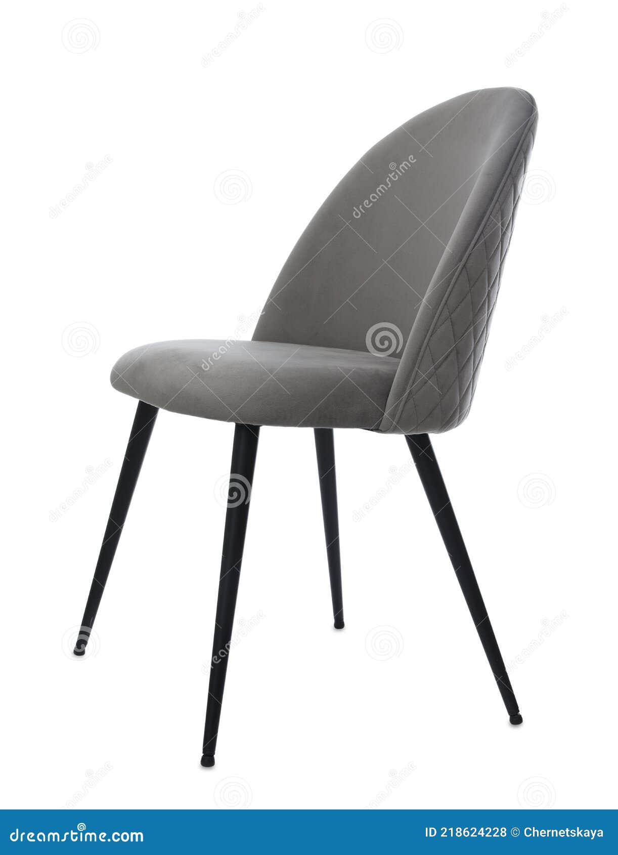 Stylish Chair on White Background. Interior Element Stock Photo Image