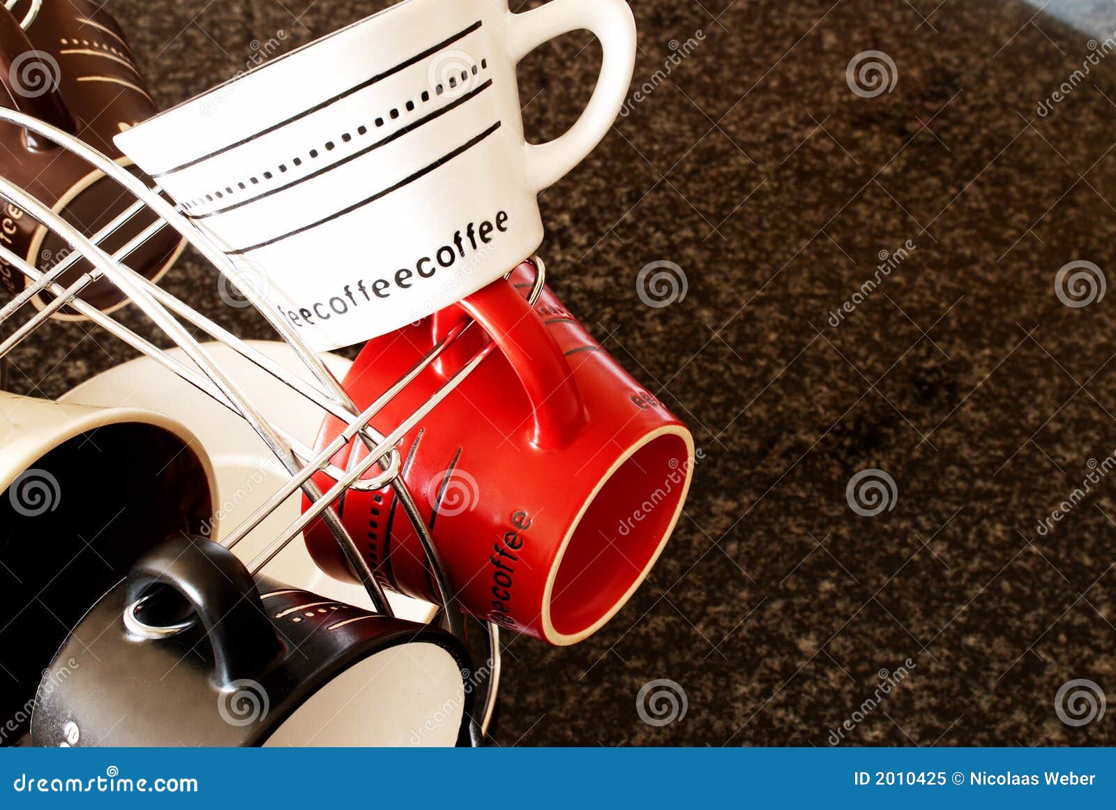 Stylish Coffee Cups in the Kitchen Stock Image Image of close, cafe