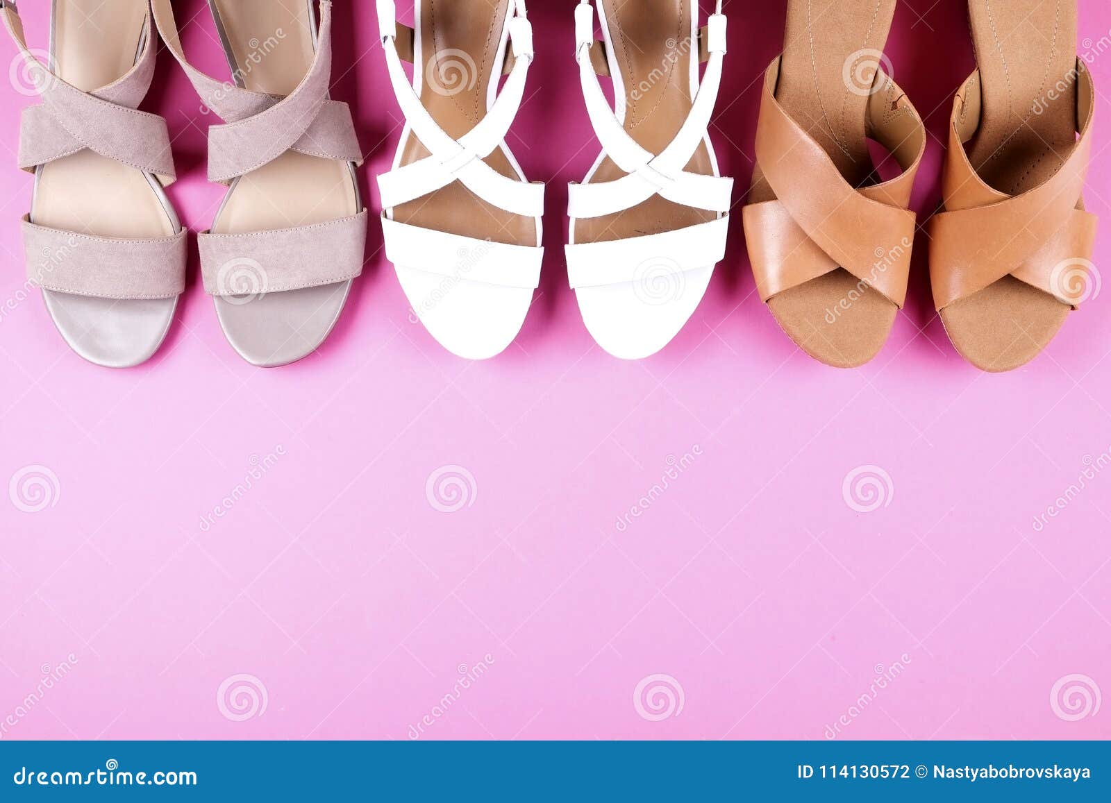 pink medium heel shoes