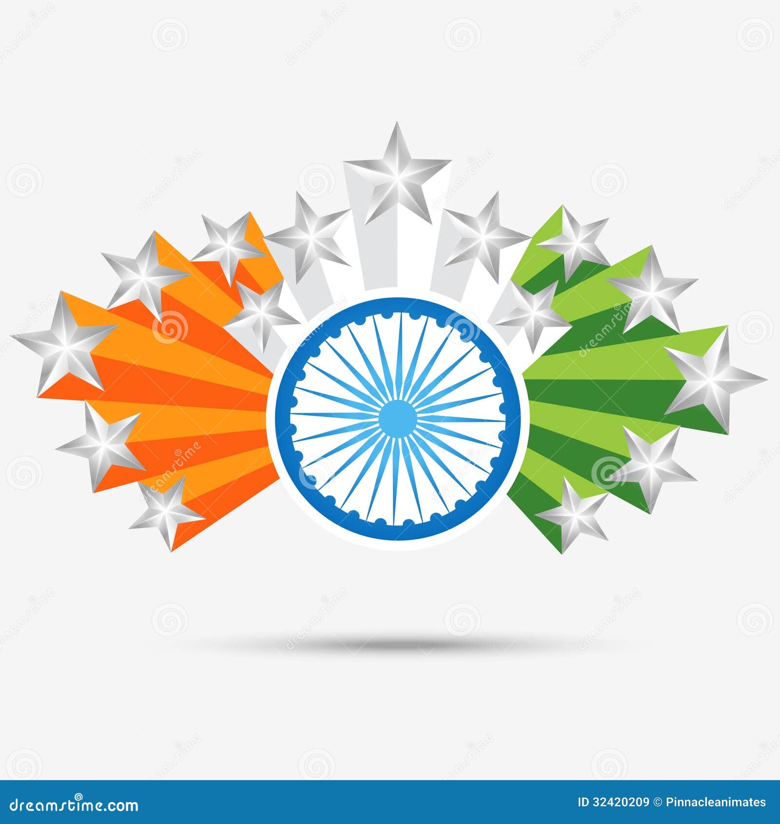 Stylish Creative Indian Flag Stock Vector - Illustration of concept,  patriotism: 32420209