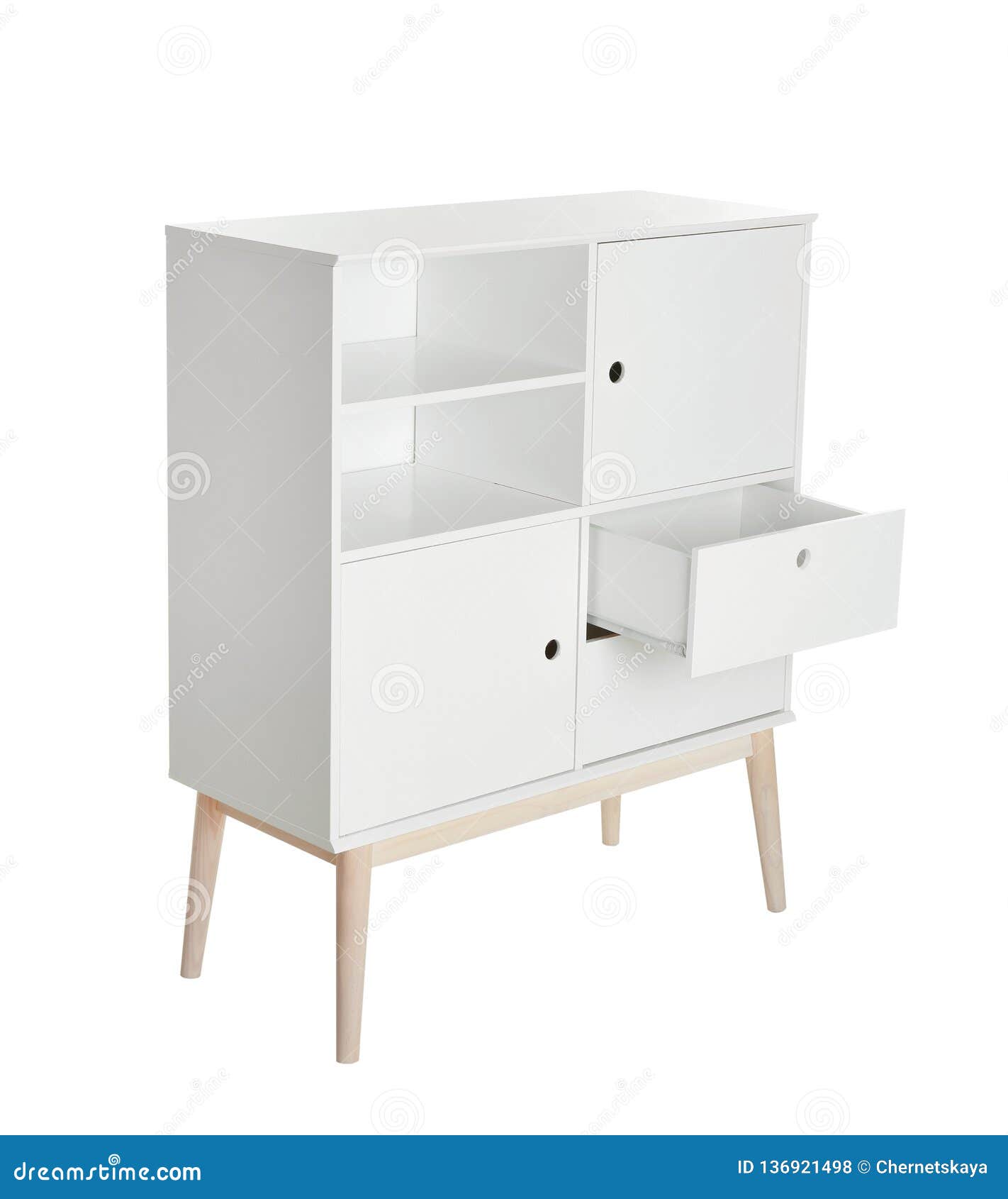 Stylish Dresser With Empty Shelves Furniture For Wardrobe Room