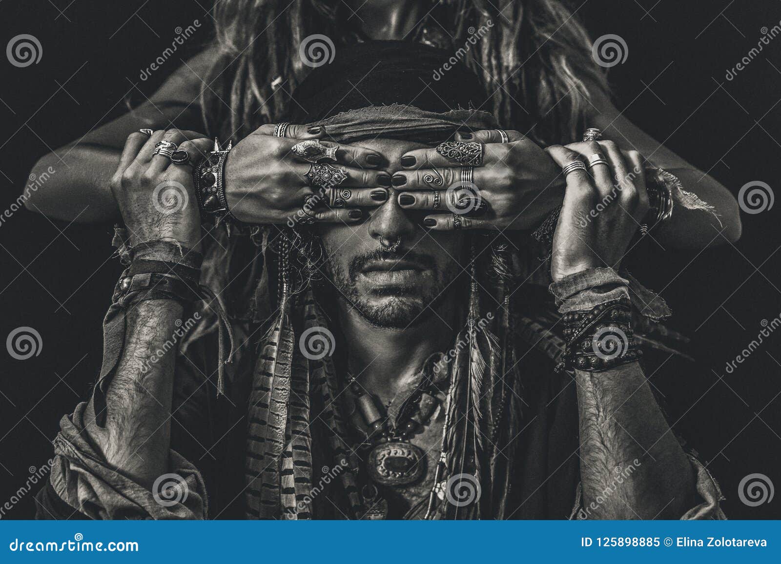 Eyes On Hands Monster RoyaltyFree Stock Photo