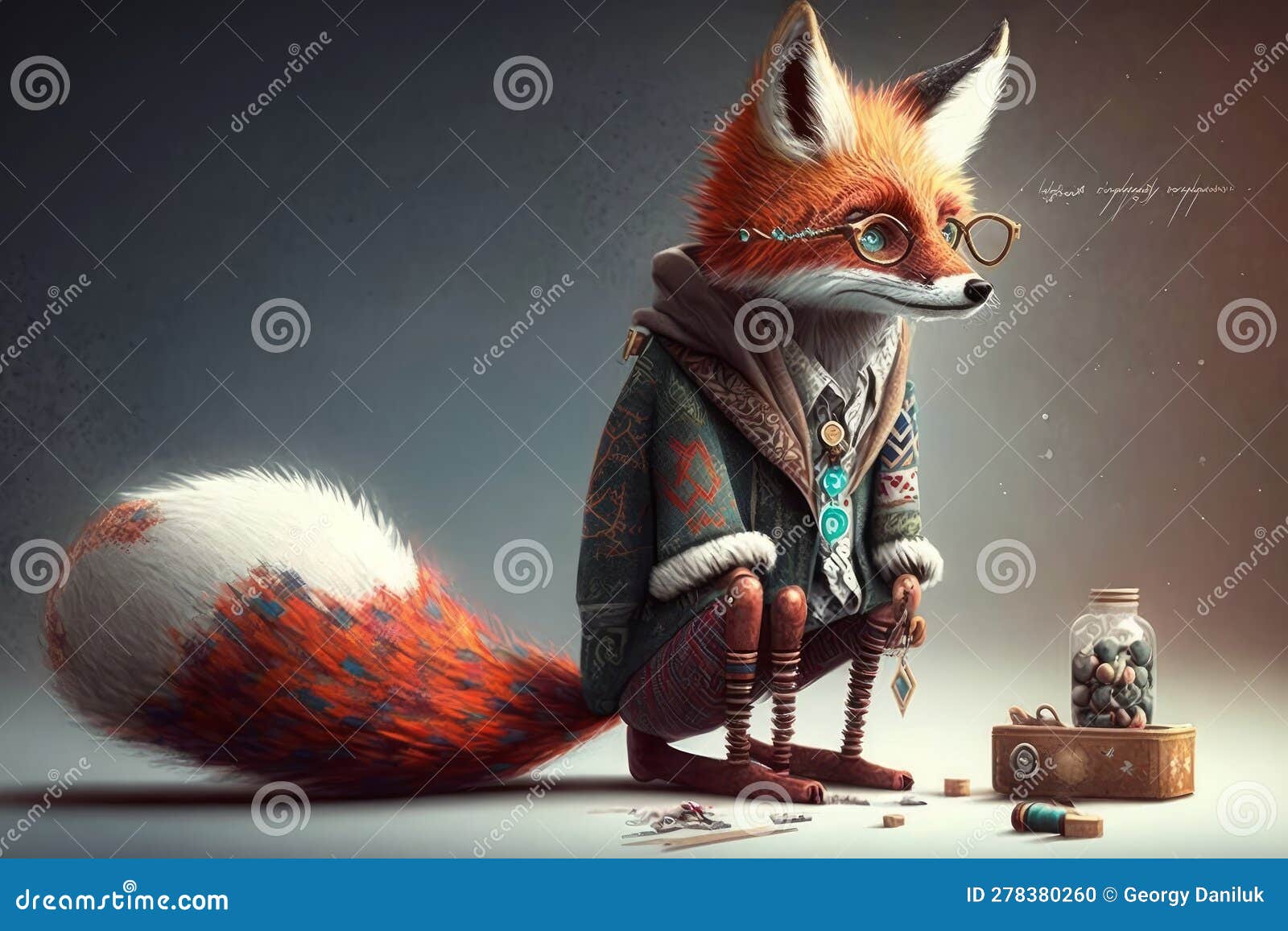 stylish fox er debuts colorful new shoe collection: whimsical digital art at its finest