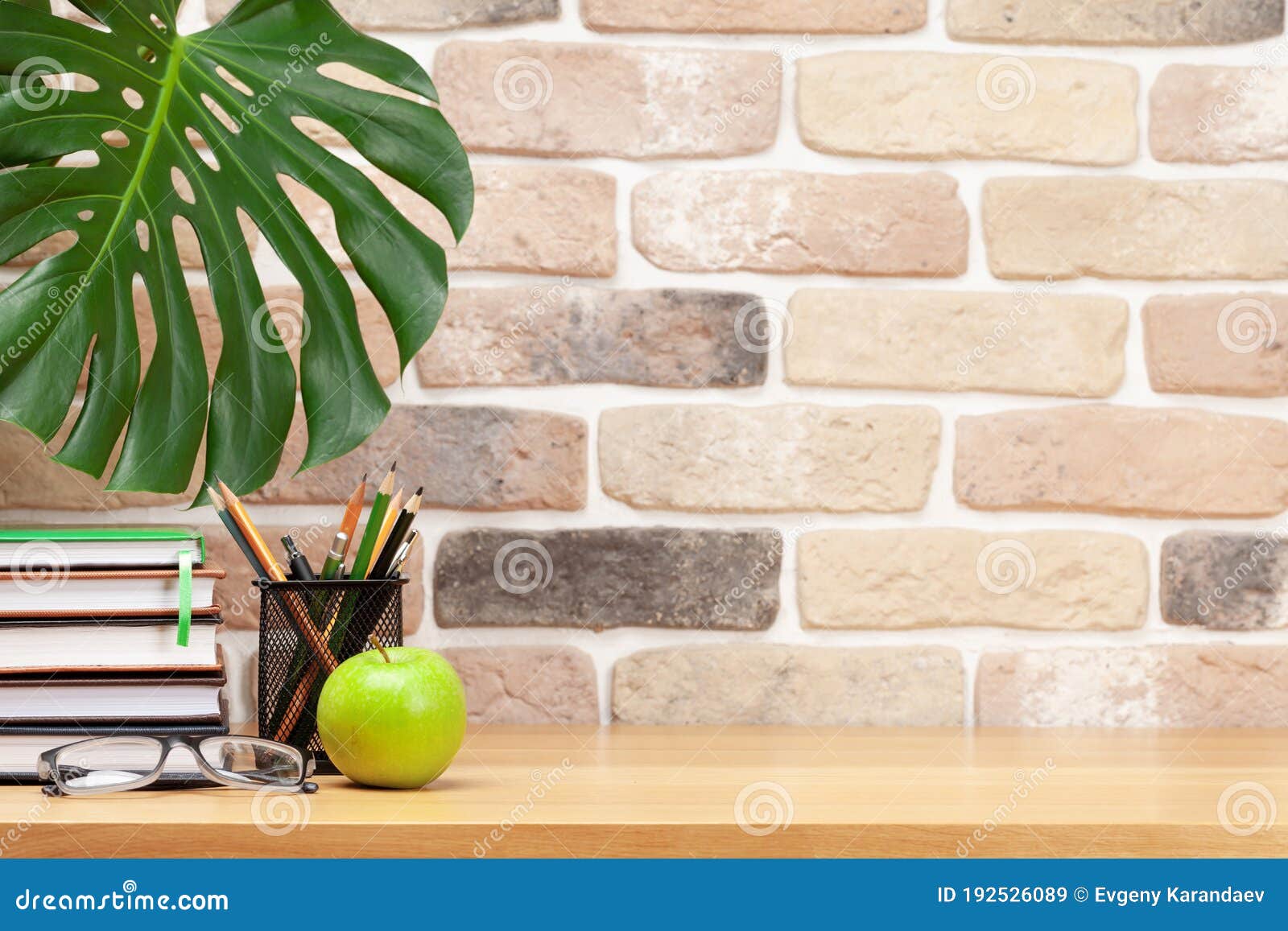 Stylish Home Studio Workspace with Office Supplies Stock Image Image